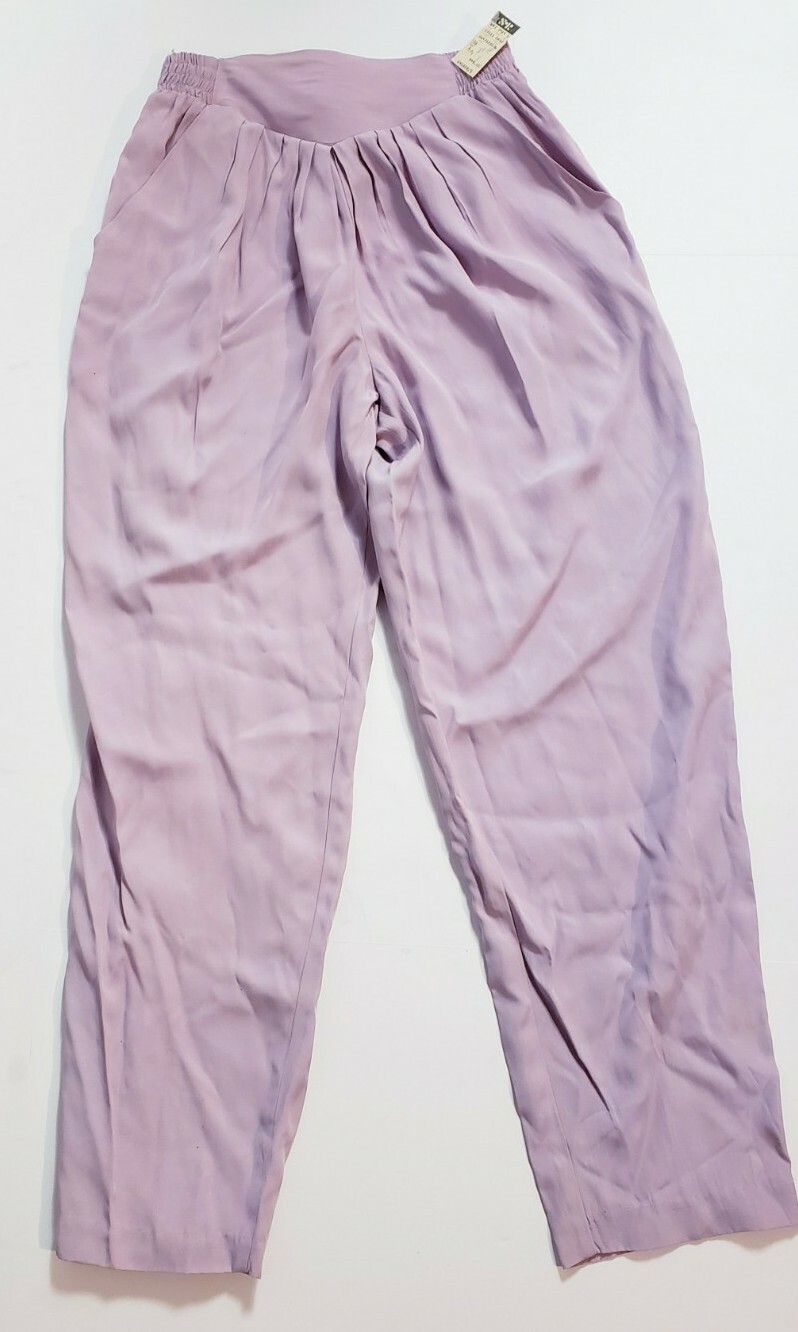NWT! Melrose Vintage 80&rsquo;s Lilac Pleated High Waist Pants W/Pockets! Size 8