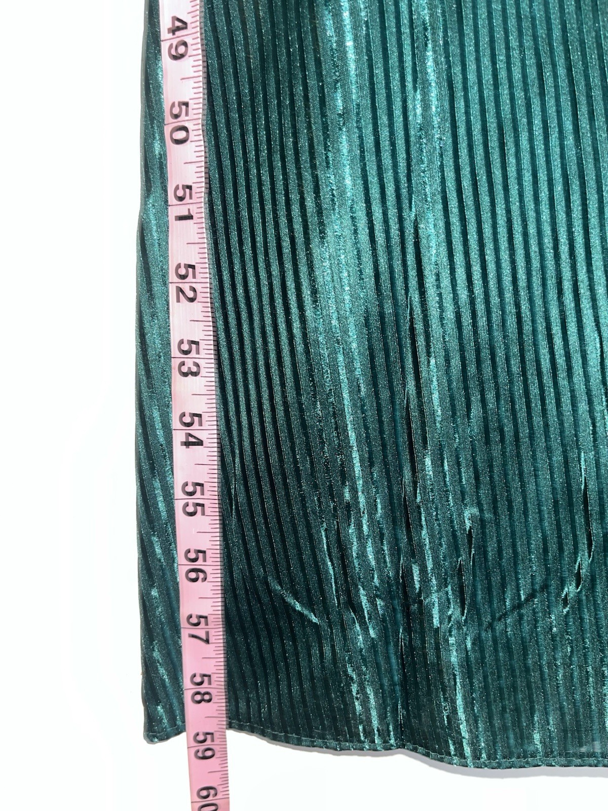 VTG Plus Size 2X Petra Fashions Emerald Green Nightgown CrissCross Back Illusion