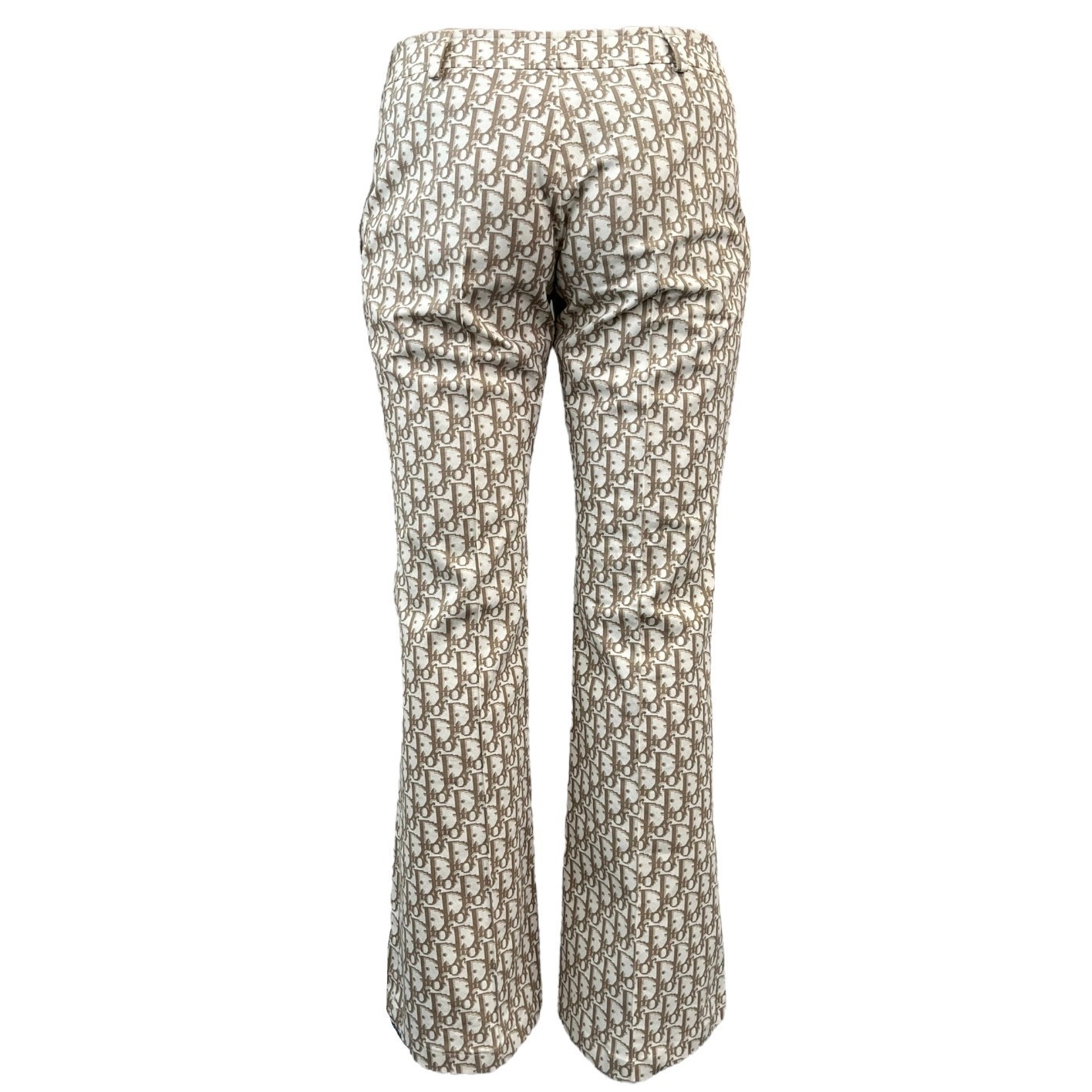 Christian Dior Vintage 2005 Trotter Monogram Pants Bottoms Zip #36 Cotton 105699