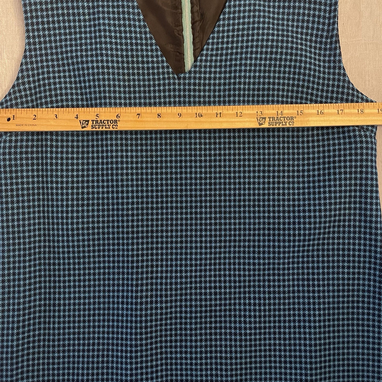 VTG Pendleton Wool Sleeveless Sheath Dress & Jacket 70s Size 12 Houndstooth