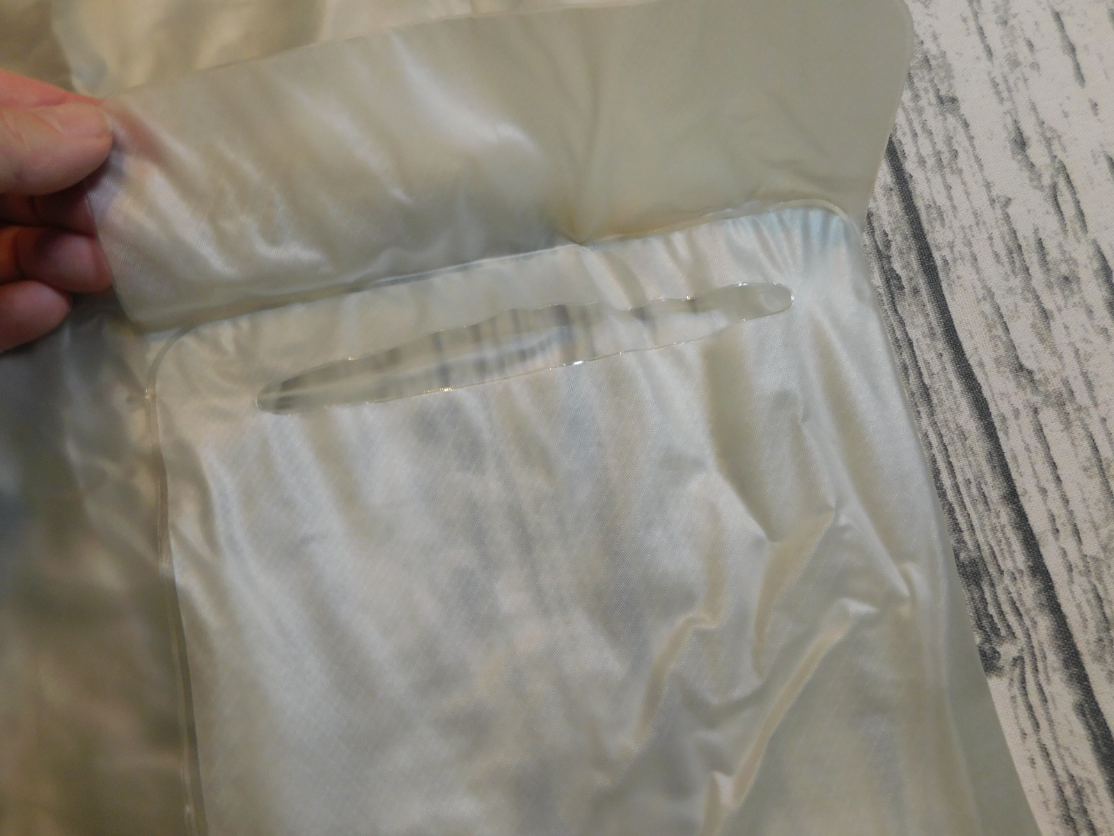 VTG CLEAR RAIN JACKET 60&rsquo;s 70&rsquo;s ZIP POCKETS SPORTS TRANSPARENT MENS WOMENS sz S