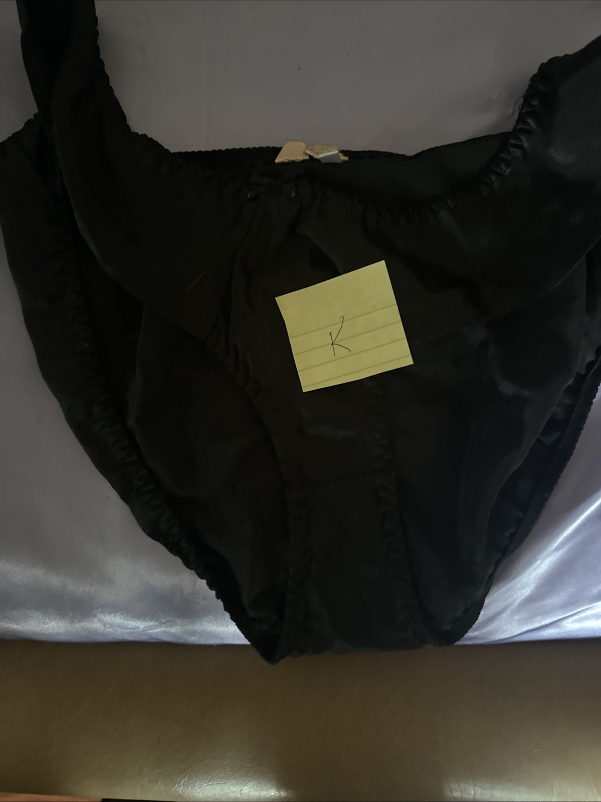 Vintage Satin Flutter Panties Size L/7
