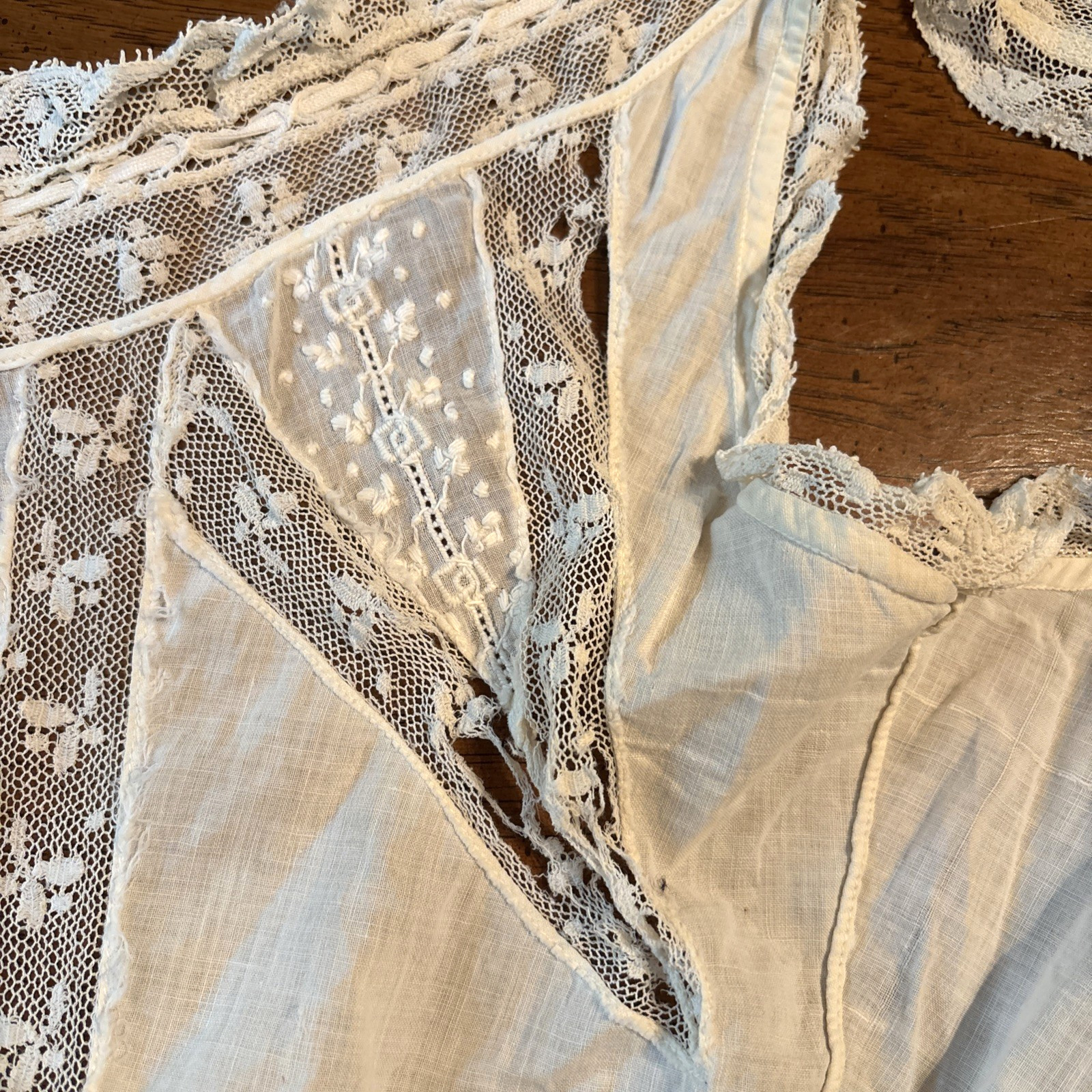 ANTIQUE VICTORIAN EDWARIAN CAMISOLE CORSET COVER LACE COTTON S Grannycore Read