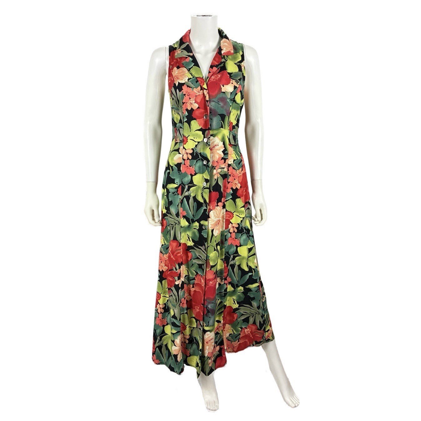Scarlett Women&rsquo;s VTG 90s Floral Tropical Maxi Dress 6