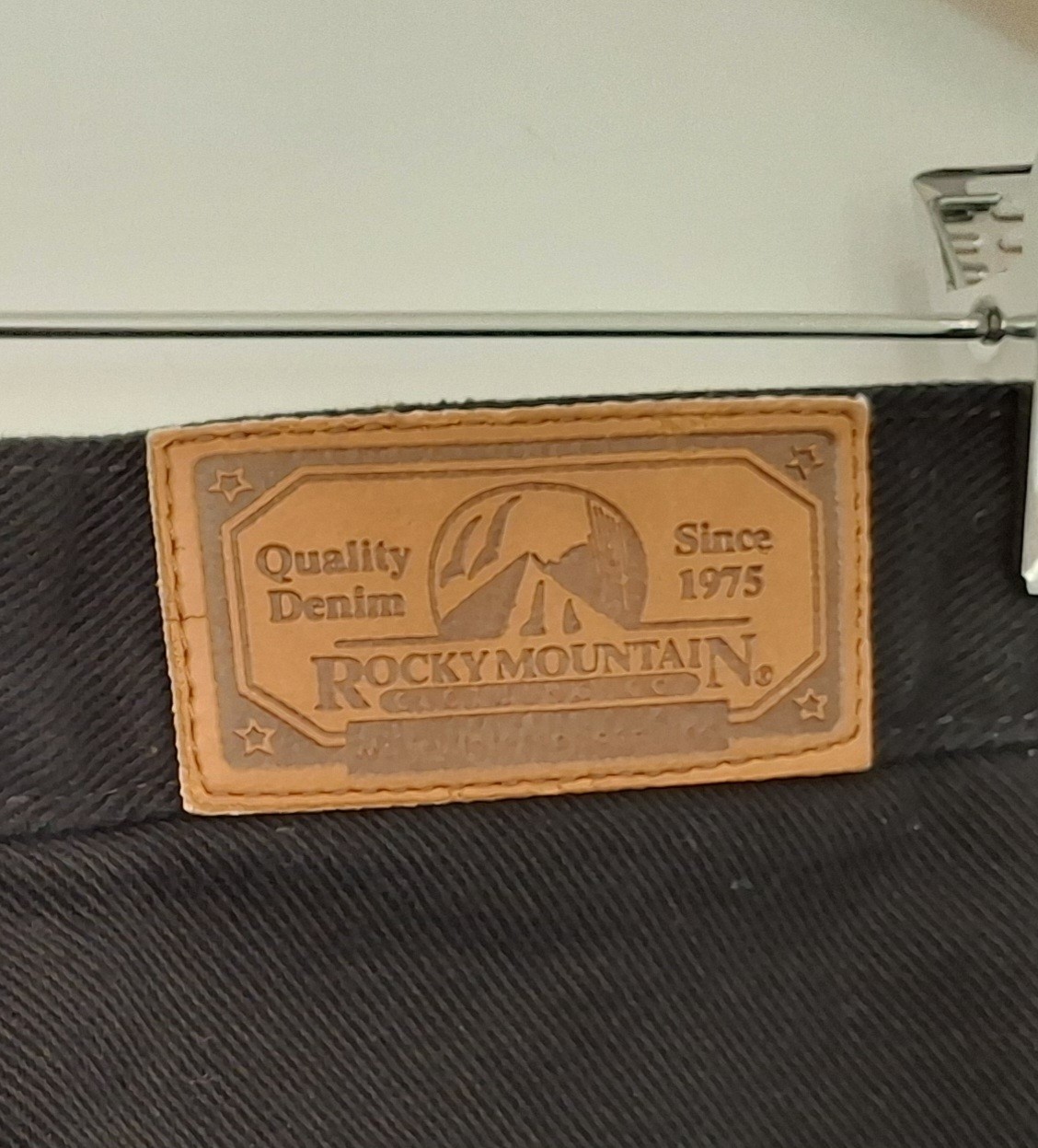 Vintage Rocky Mountain Jeans Women 33/15 Black High Rise Bareback Western Riding