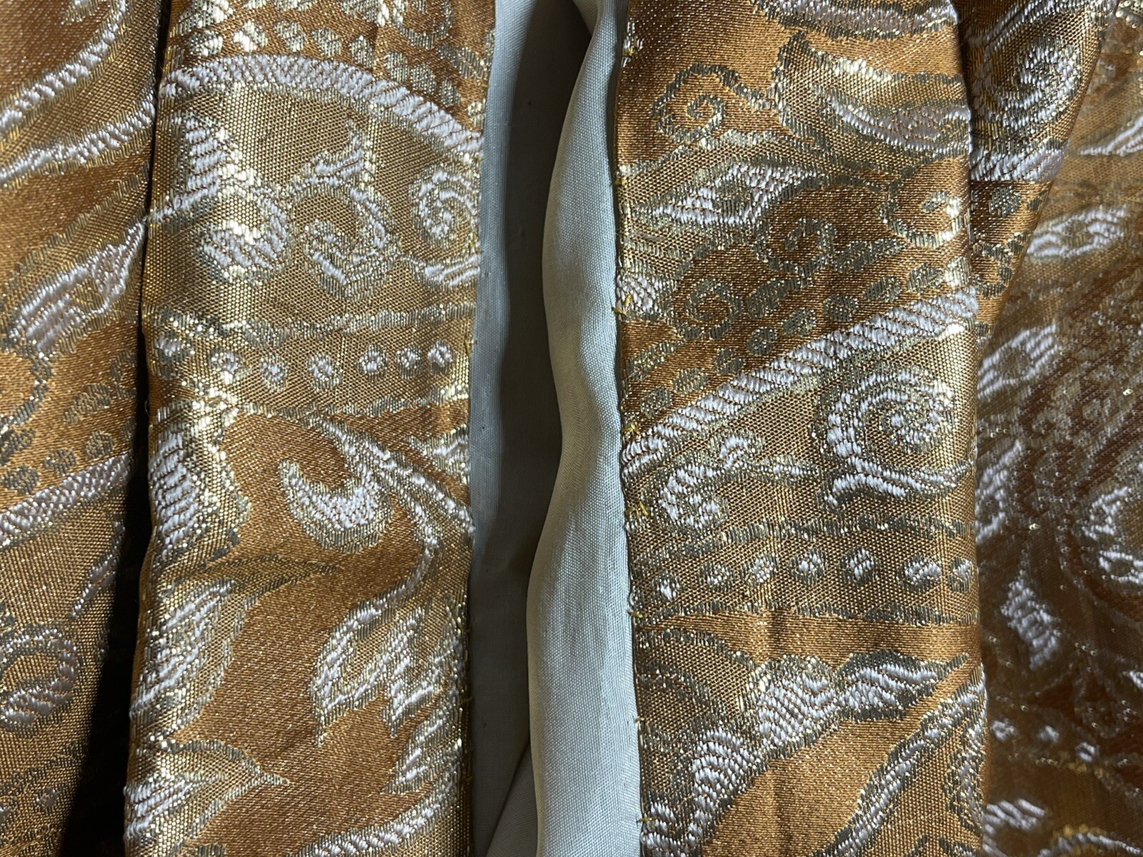 Rare Vintage 1950&rsquo;s Sylvan Rich for Martini Copper Gold Metallic Dress Wiggle