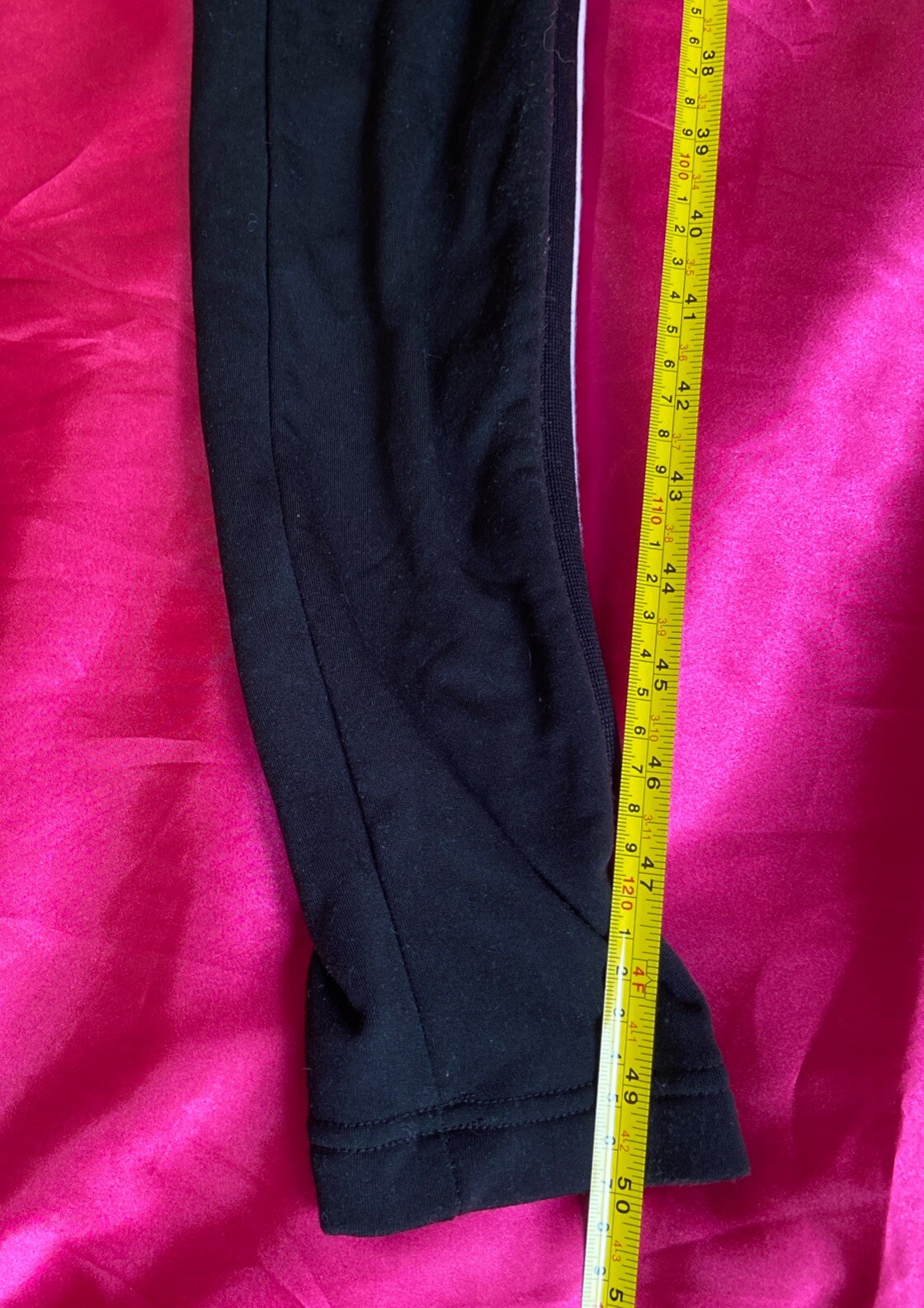 Vintage VS Sport Black Polyester/Spandex Full-Body Zipper Tracksuit w/ Stripes