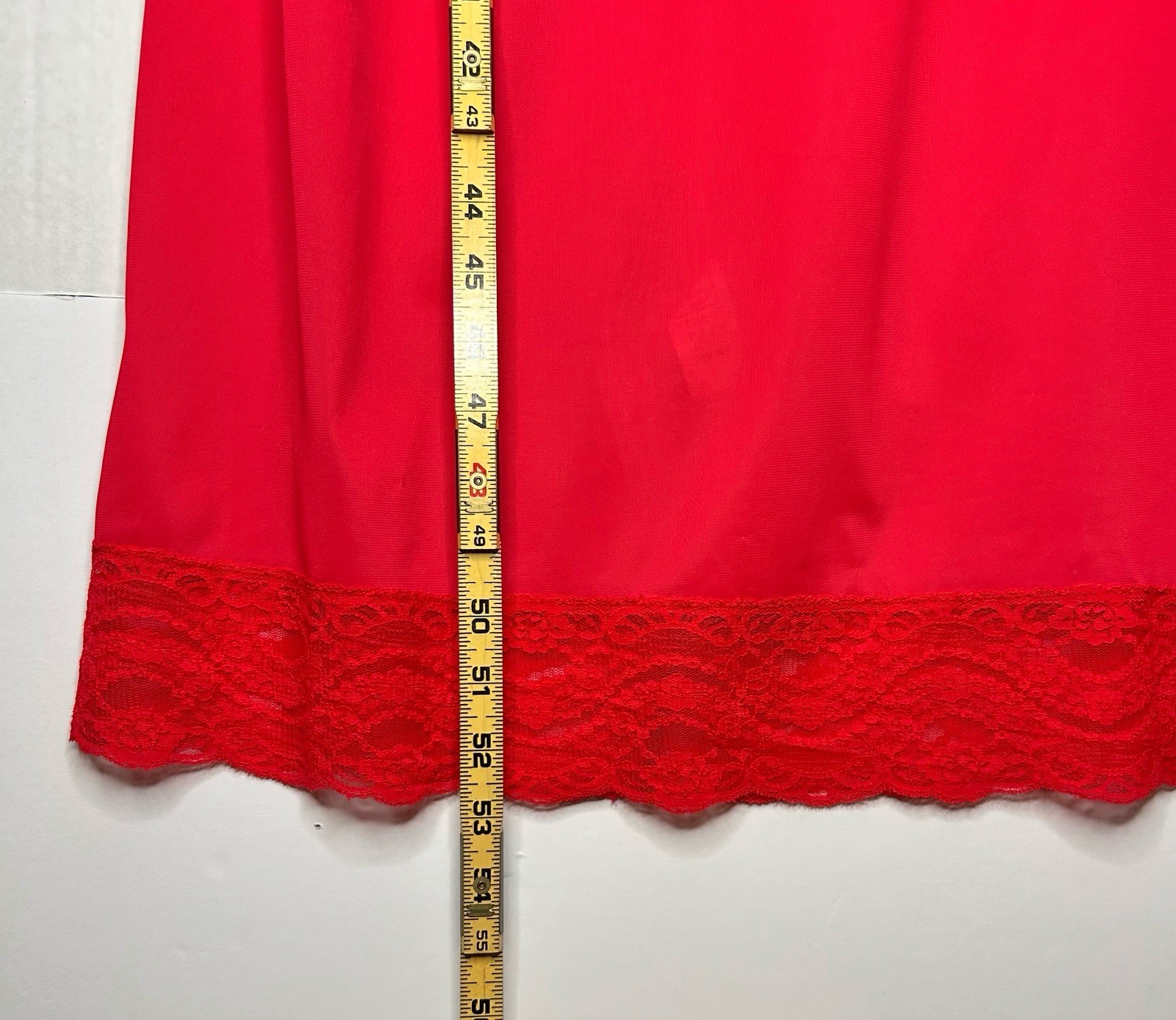VTG Peignoir Set Pinehurst Red Sheer Long Nightgown with Sheer Robe Size Small