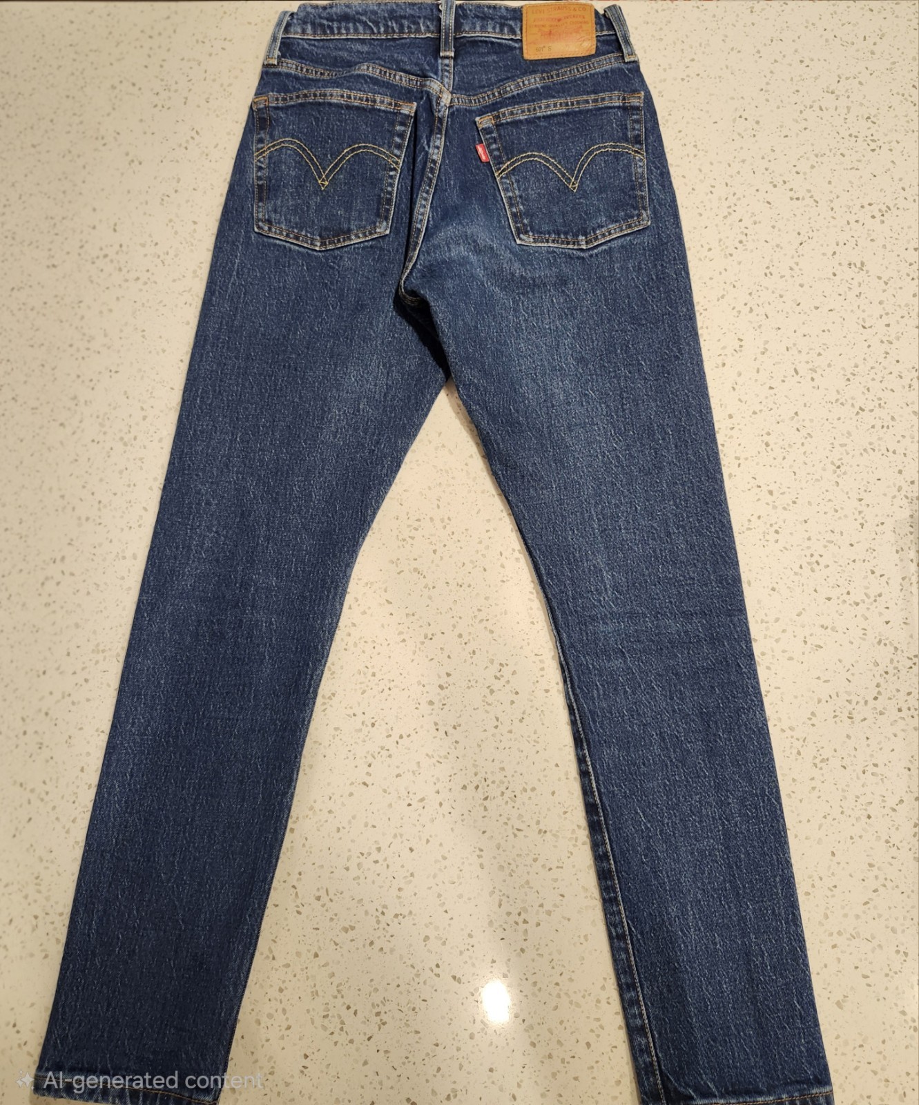 Vtg Style Big E Levi&rsquo;s 501 S Red Label Skinny Button Fly Embroidered SZ 26/28!