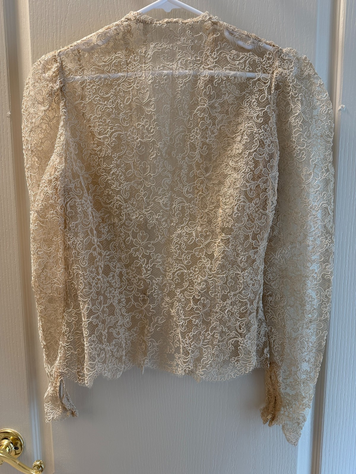 Antique Edwardian Soutache Lace Jacket, Very Fragile for Reclaiming, Rhinestone