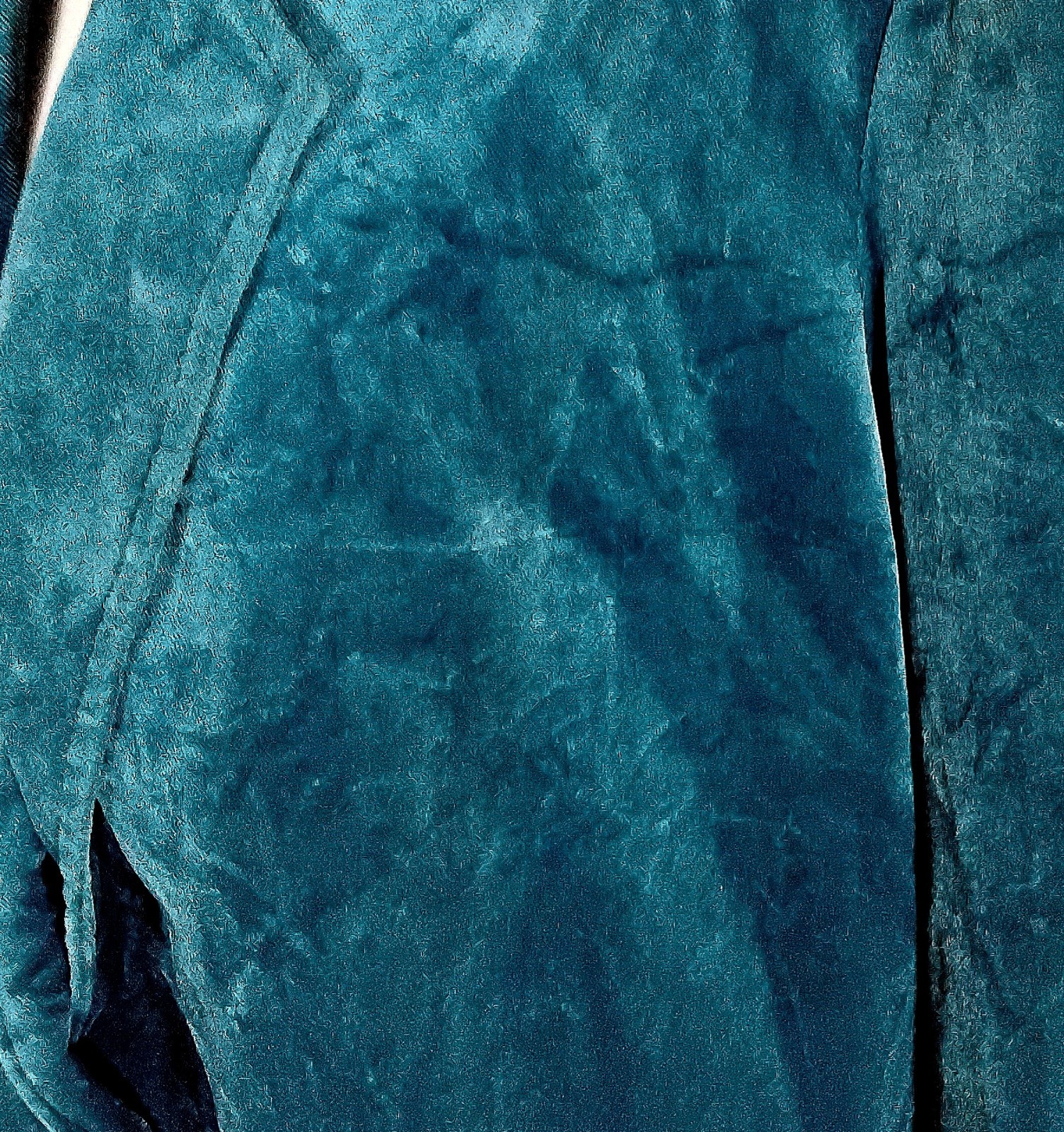 Vtg Koret Women’s Velvet Blazer BLUE 80s 90s Jacket Sz 44 RAYON COTTON USA UNION