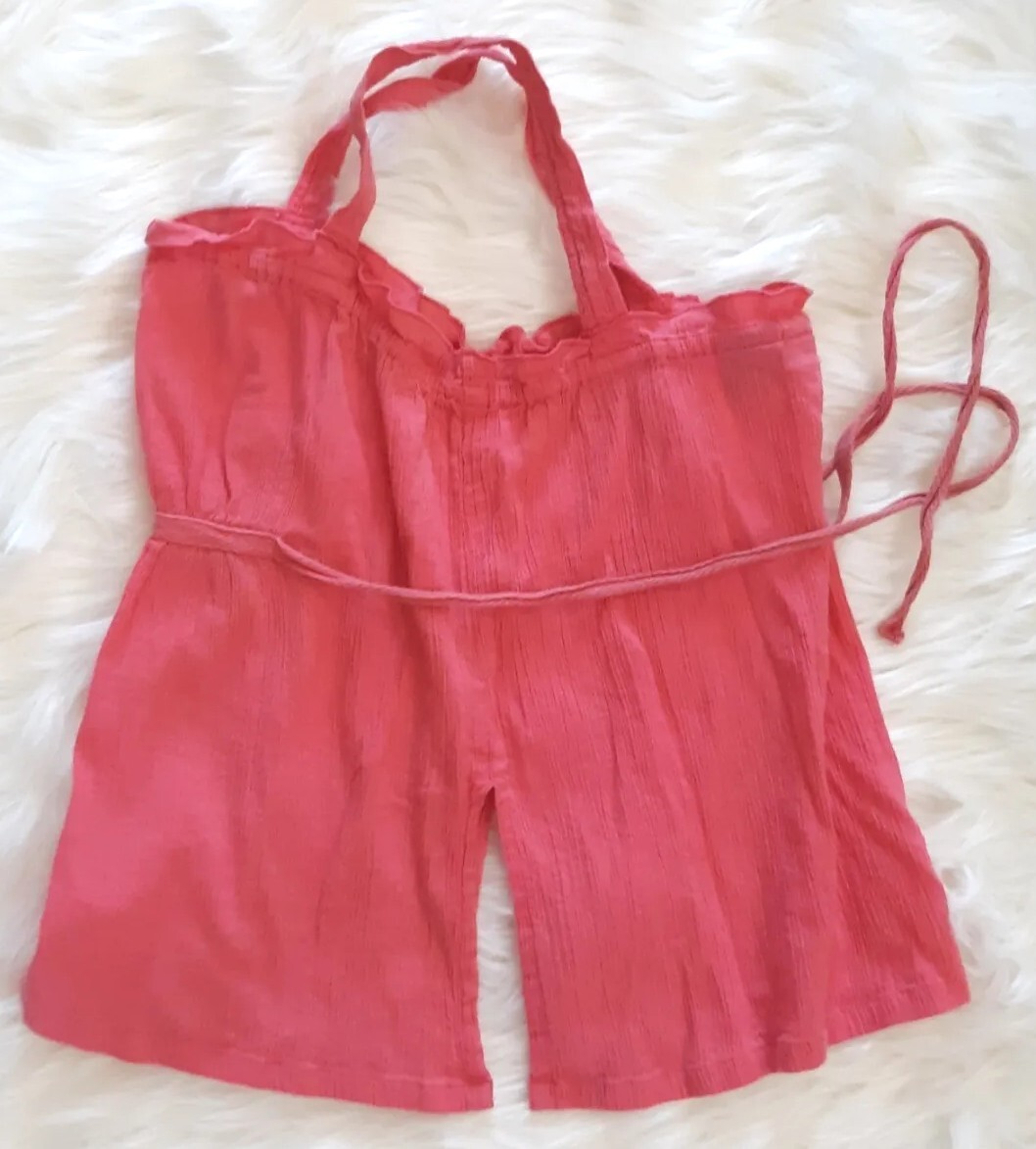 Vintage Wet Seal Split Side Tank Top Women&rsquo;s Size Small Coral Pink Y2K
