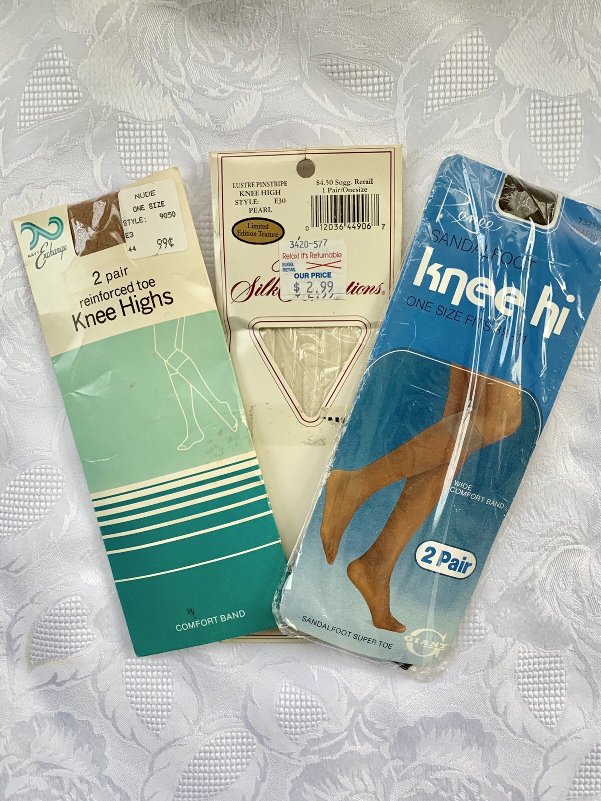 Lot of VTG Knee Highs Women&rsquo;s Various Brands NEW