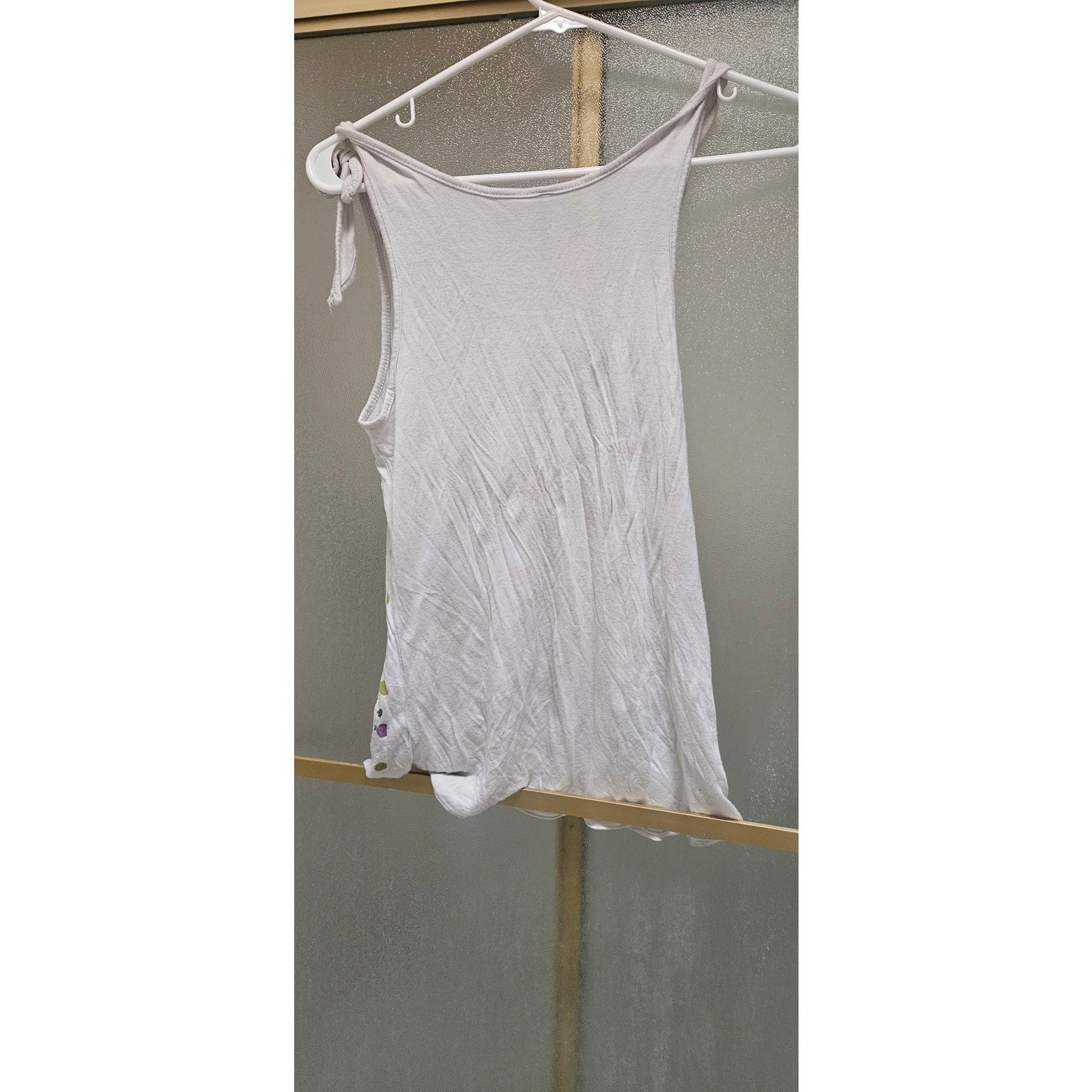 The classic authentic vintage 2010s tank floral multicolor multi colored sequins
