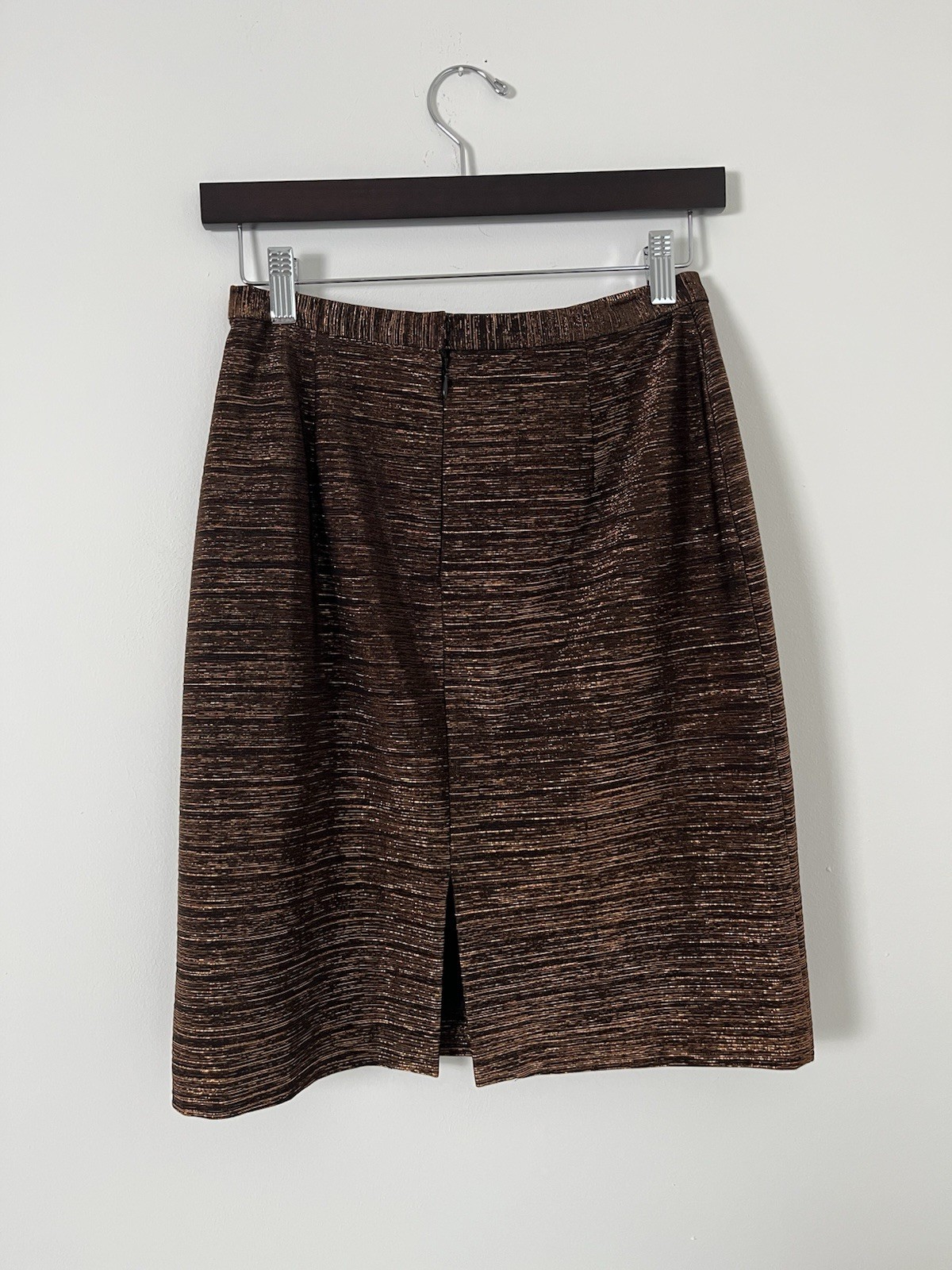 VTG Cache Copper Gold Blazer Skirt Jewel Buttons