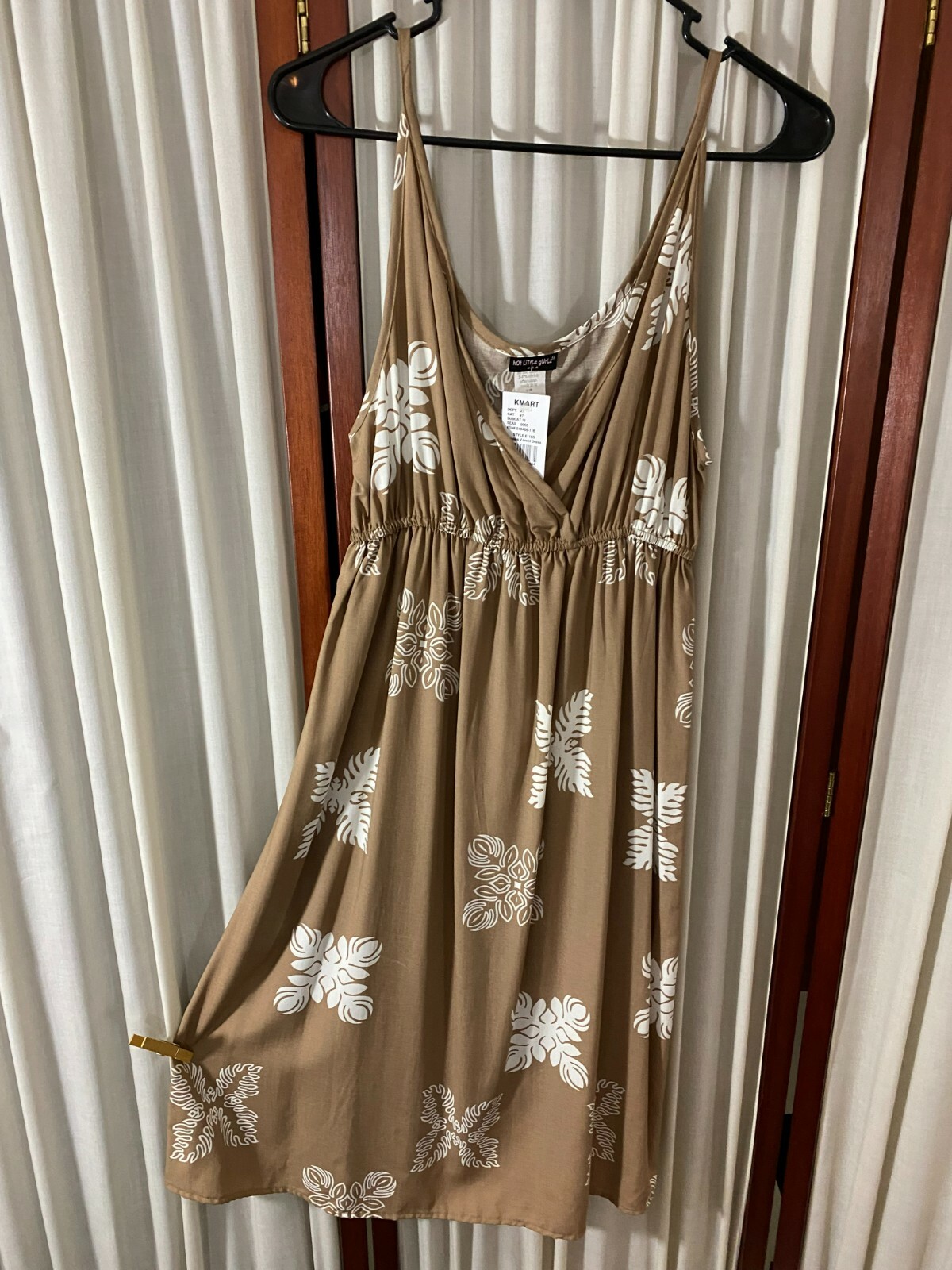 1990&rsquo;s SUNDRESS from Hawaii-Hot Little Gurlz-M/L-Tropical Flowers Print-MWT-SALE