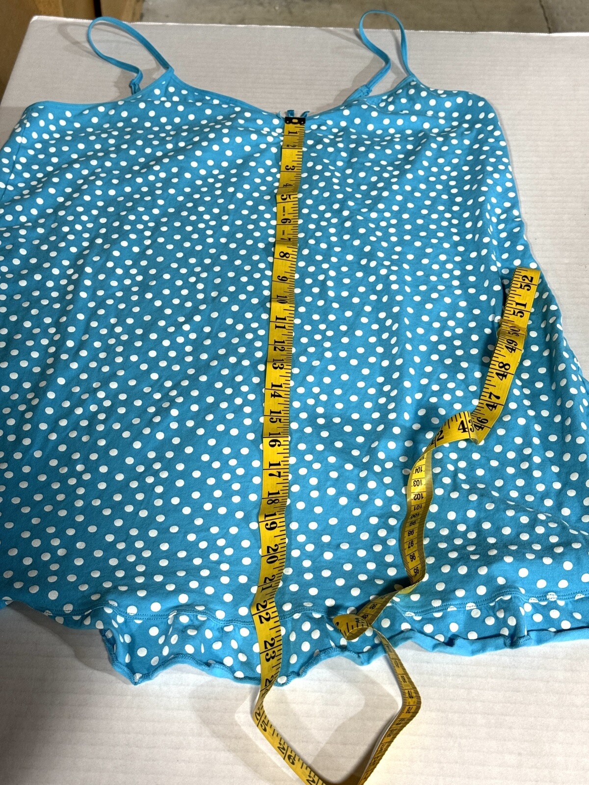 Maidenform Polka Dot Stretch Short Nightgown Women Size XL EUC