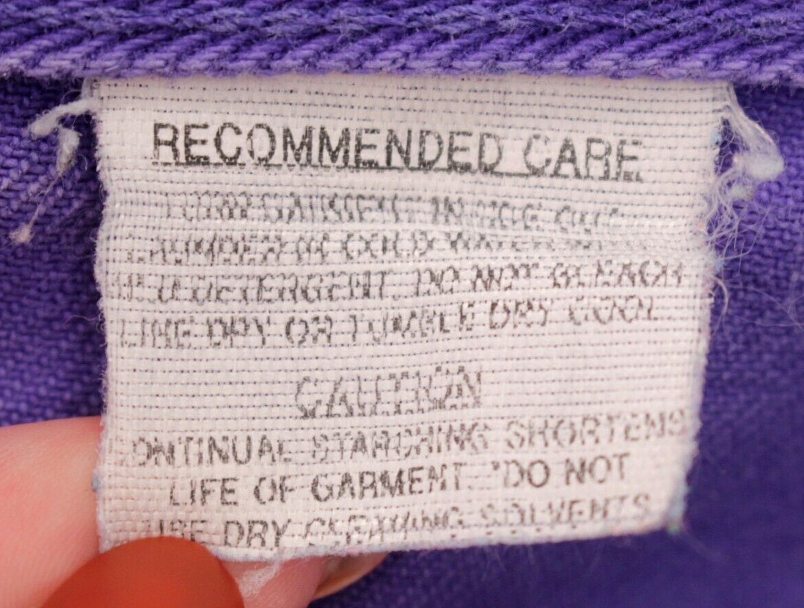 VTG Women&rsquo;s 90s Purple Denim Rocky Mountain Jeans Sz 33 1990s Rockies Bareback