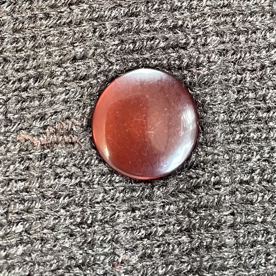 Vintage 70s Unworn Size L Knit Brown Cardigan Buttons Granny Chic