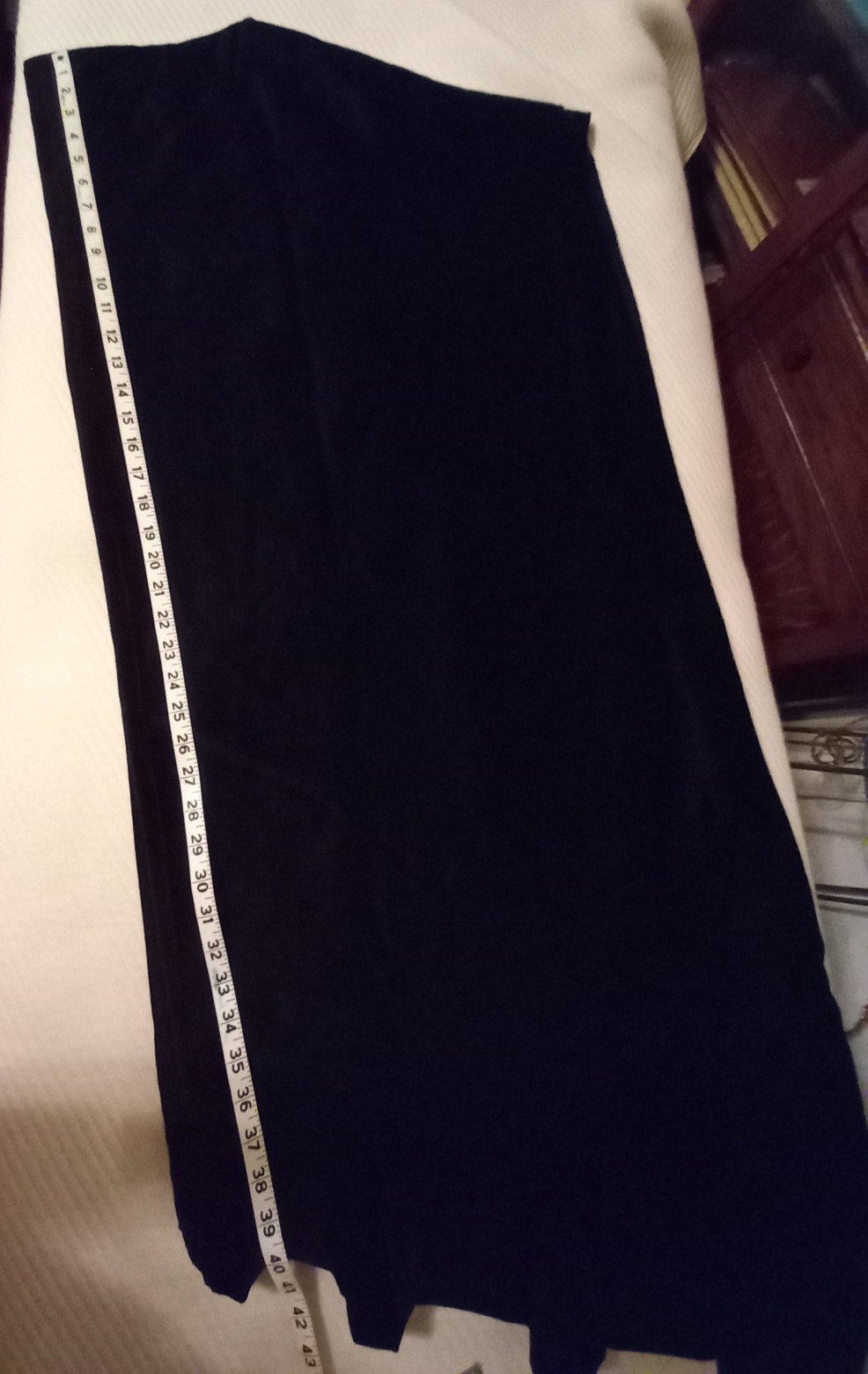 VTG 40s Opera cape, Blk, hand made, fur blend, elegant. Unusual bottom finish