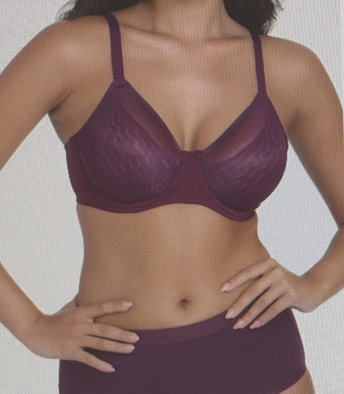 Wacoal 34DD Fuchsia Purple Elevated Allure Seamless Lift Underwire Bra #855336