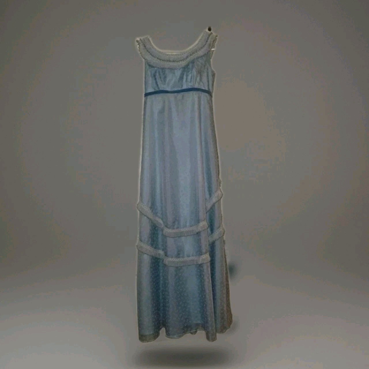 Vintage Nadine Baby Blue Women&rsquo;s Dress with ruffles