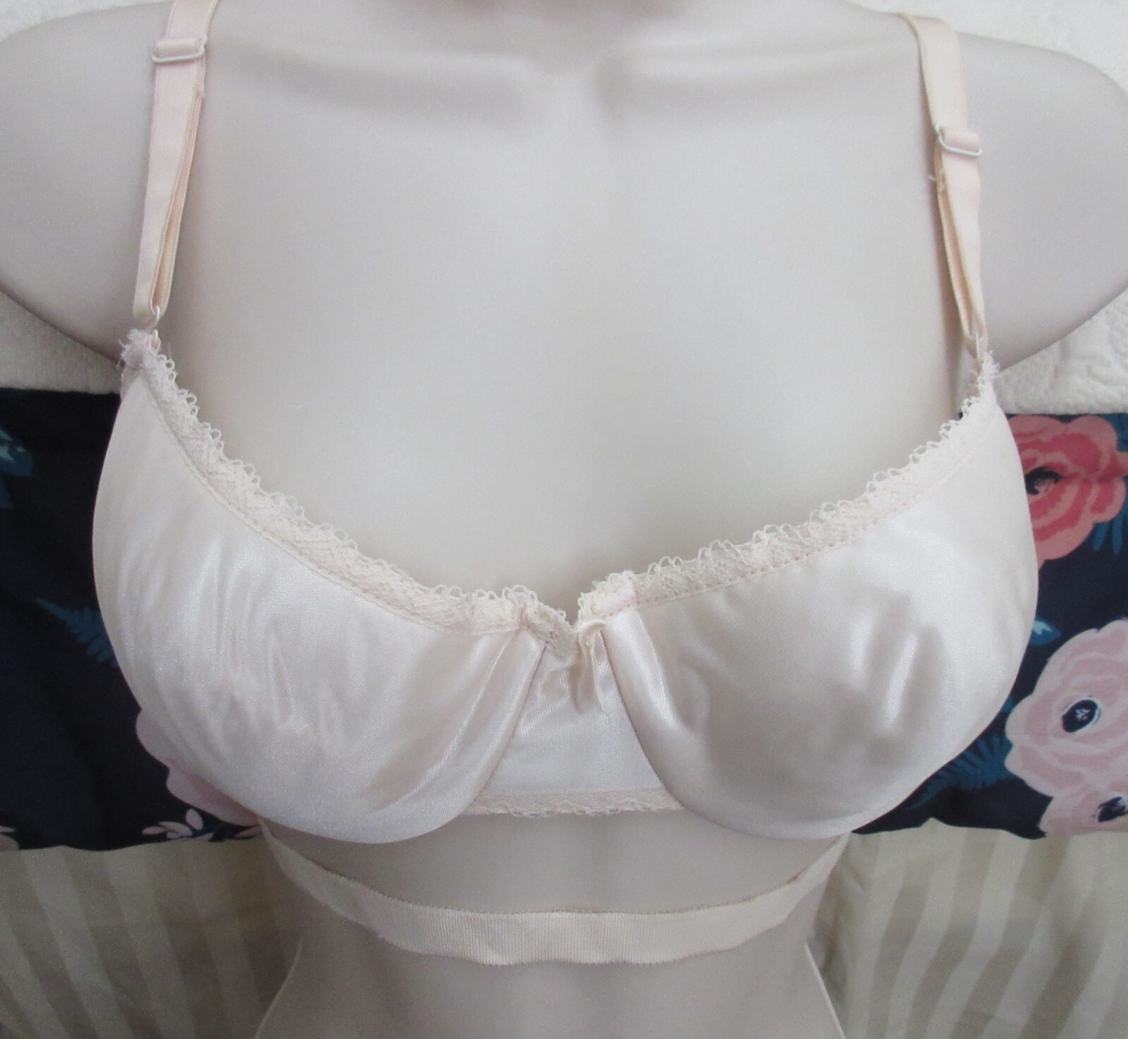 80&rsquo;s vtg BACKLESS by SMOOTHIE BLUSH UW multiway padded bra 36 B MINT