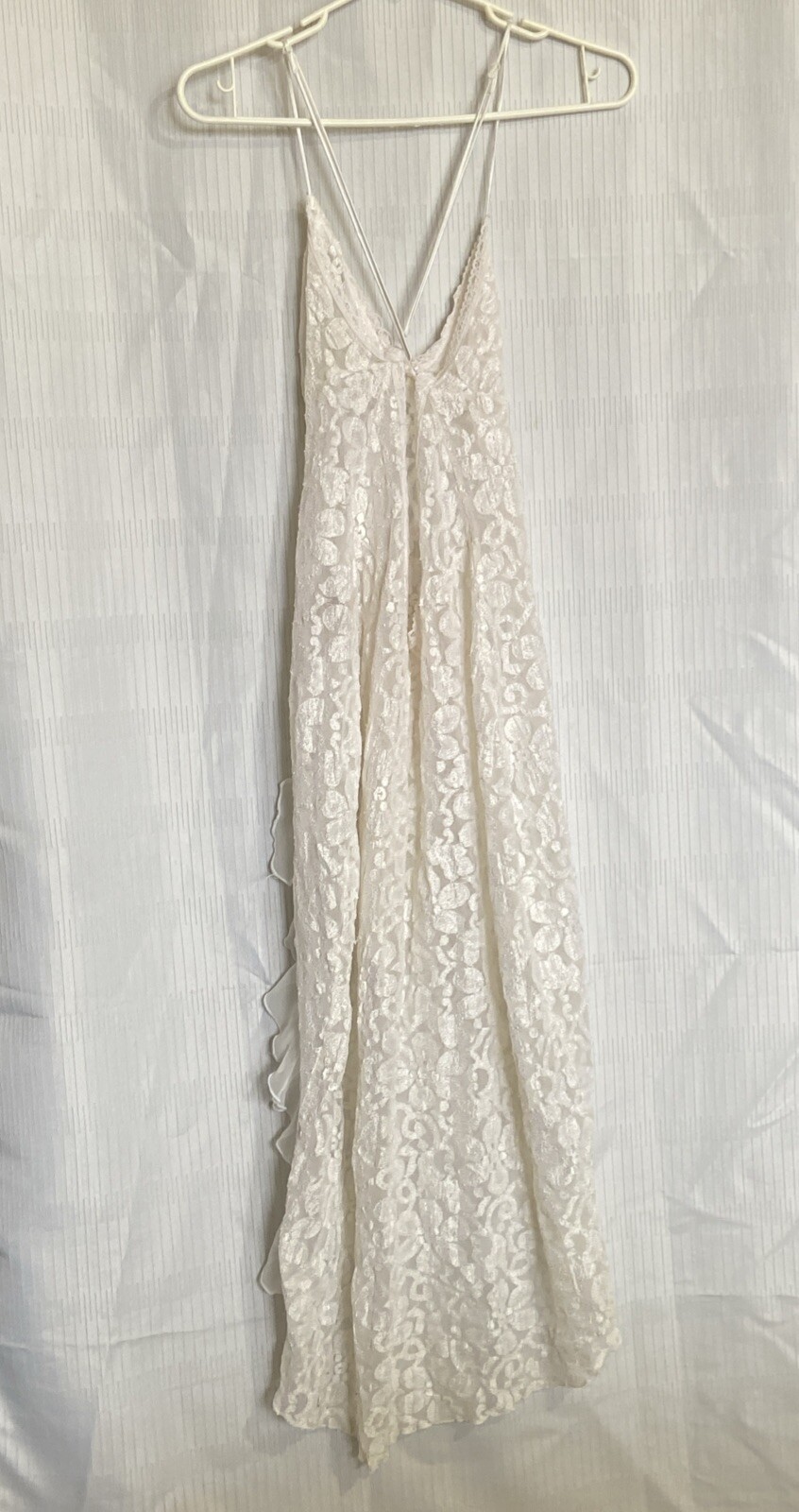 Vintage Intimate Attitudes Sz. 2X Polyester Blend Sheer Lace Baby Doll Nightgown