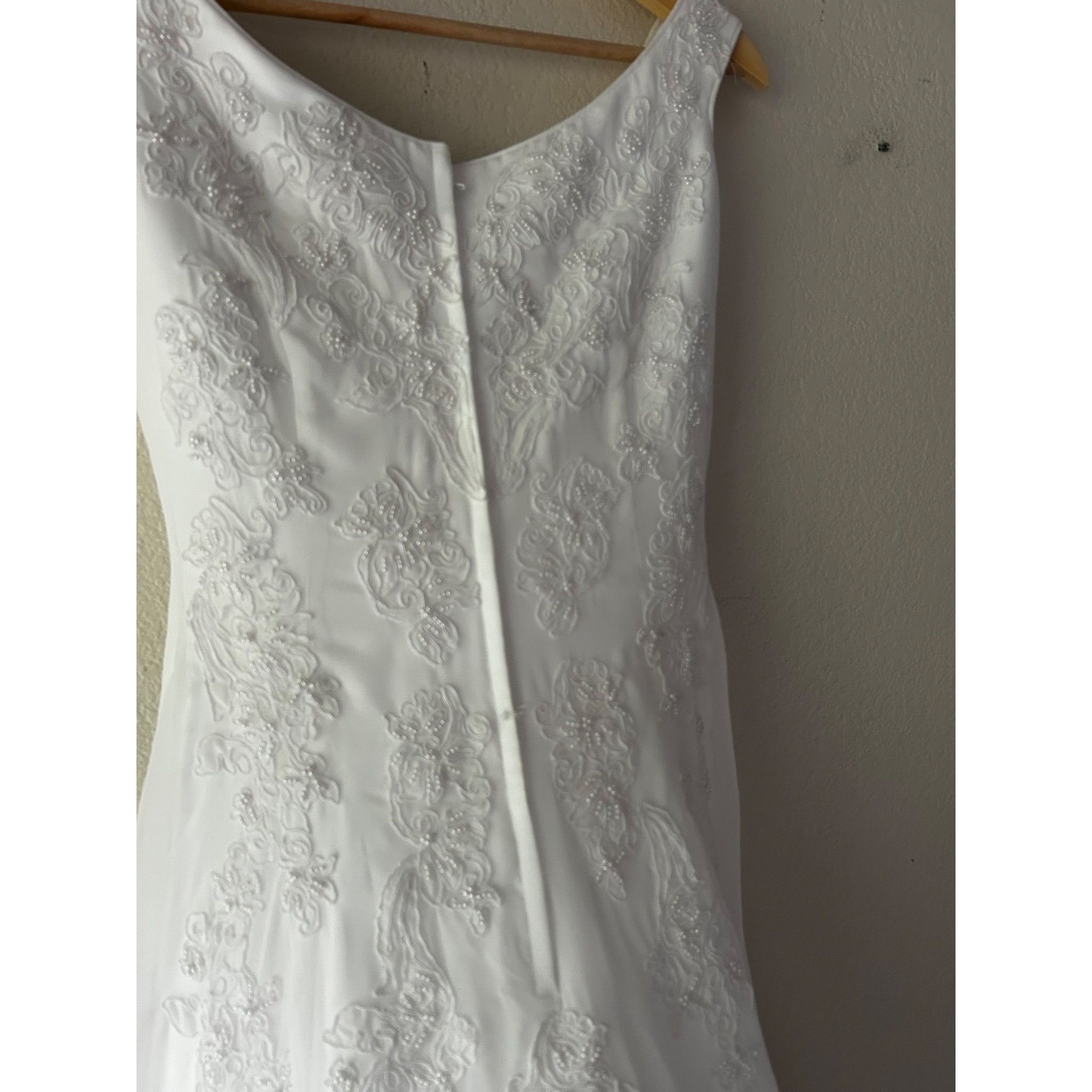 Moonlit Ceremony | Moonlight Beaded Lace Wedding Gown | Chapel Train