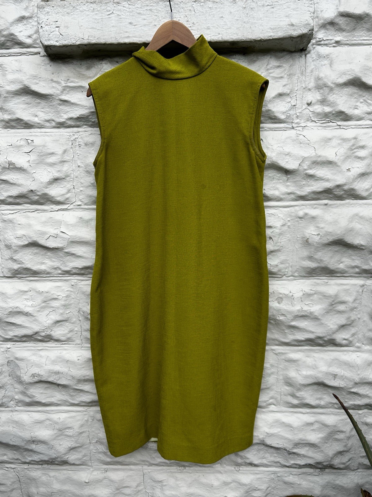 Vintage 1970’s Dress Women’s Green Aline Mod Sleeveless Causal Everyday