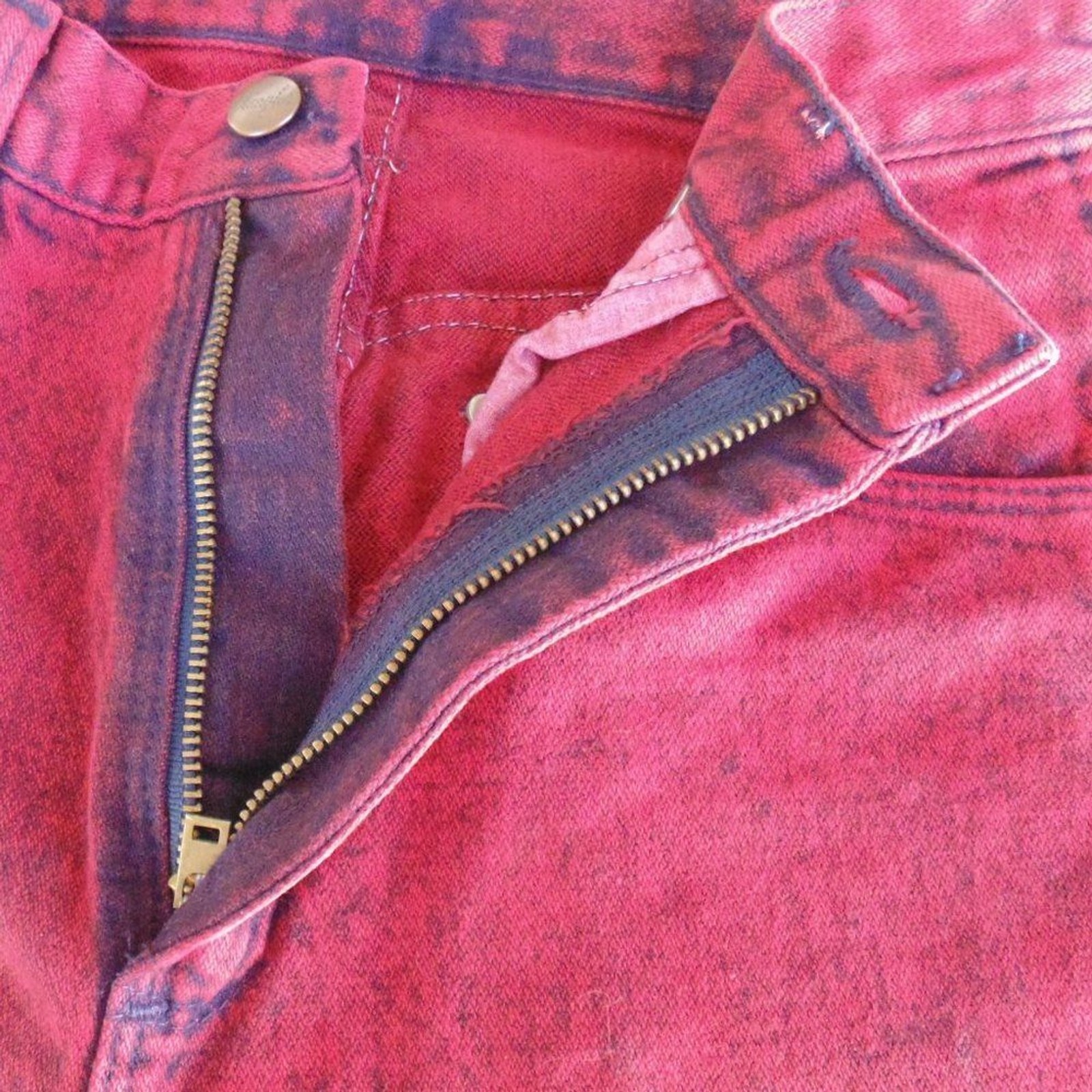 Vintage WRANGLER Jeans, 25&Prime;, Red Acid Wash, Zipper Fly,5 pocket, Relaxed fit USA