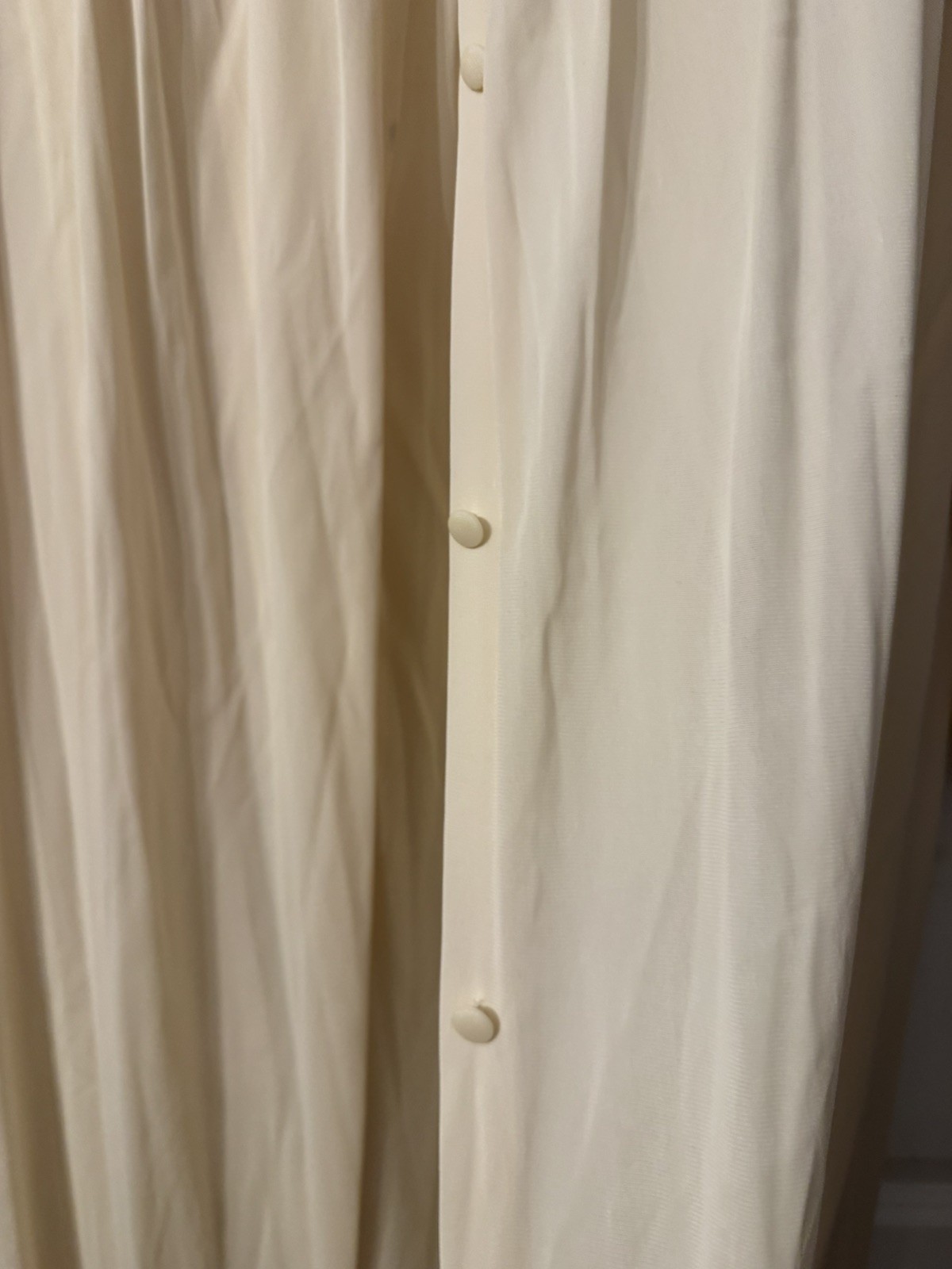 Vintage Sears 2pc Embroidered Bodice Long Nightgown & Robe Large 38/40