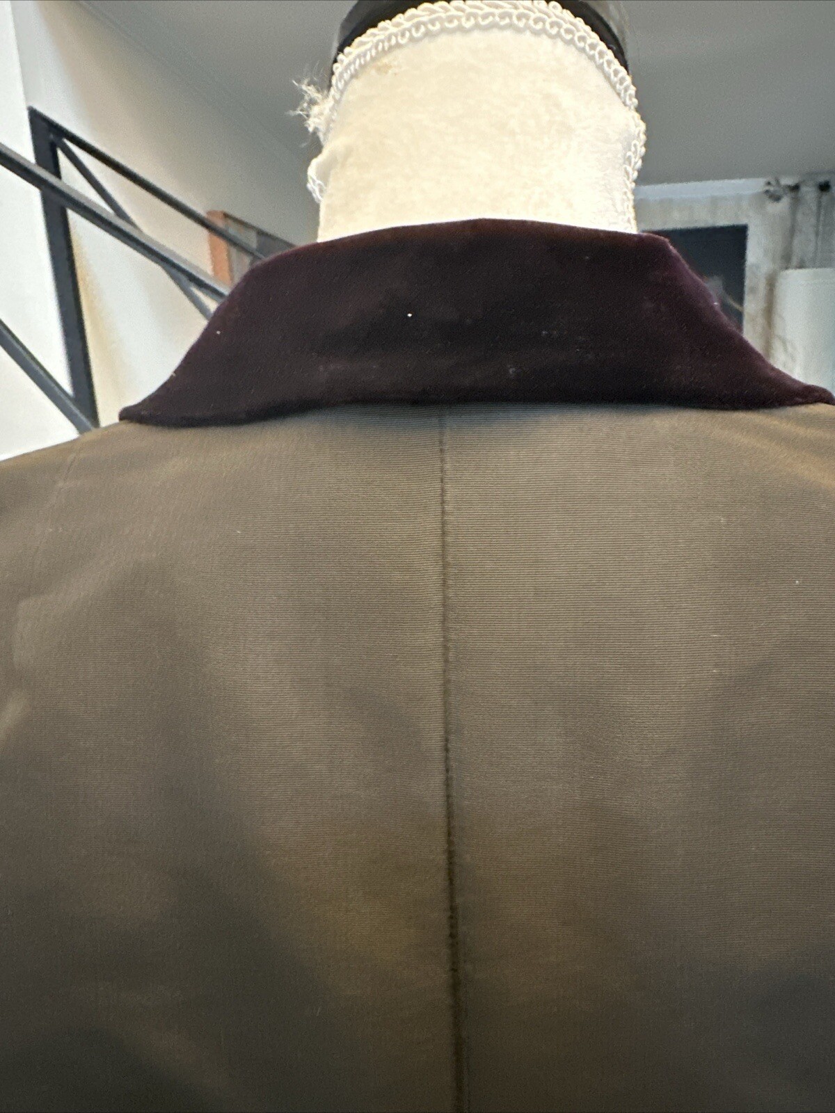 Bonwit Teller 40s Black Silk Faille & Beaded Velvet Lapel Jacket M