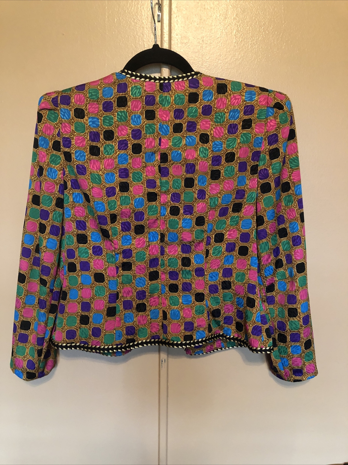 Vintage Petites for Maggy polyester 80’s shirt Blouse Office Silky Button Up