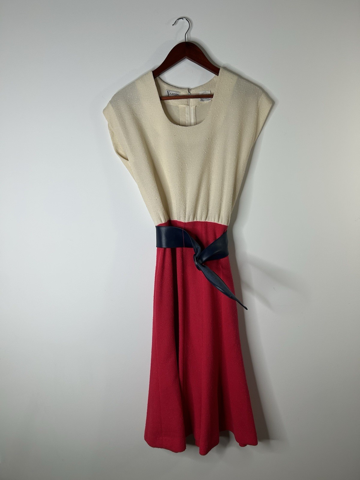 Vintage 1980’s Nardis Dress Women’s Color Block Aline Everyday Causal Party