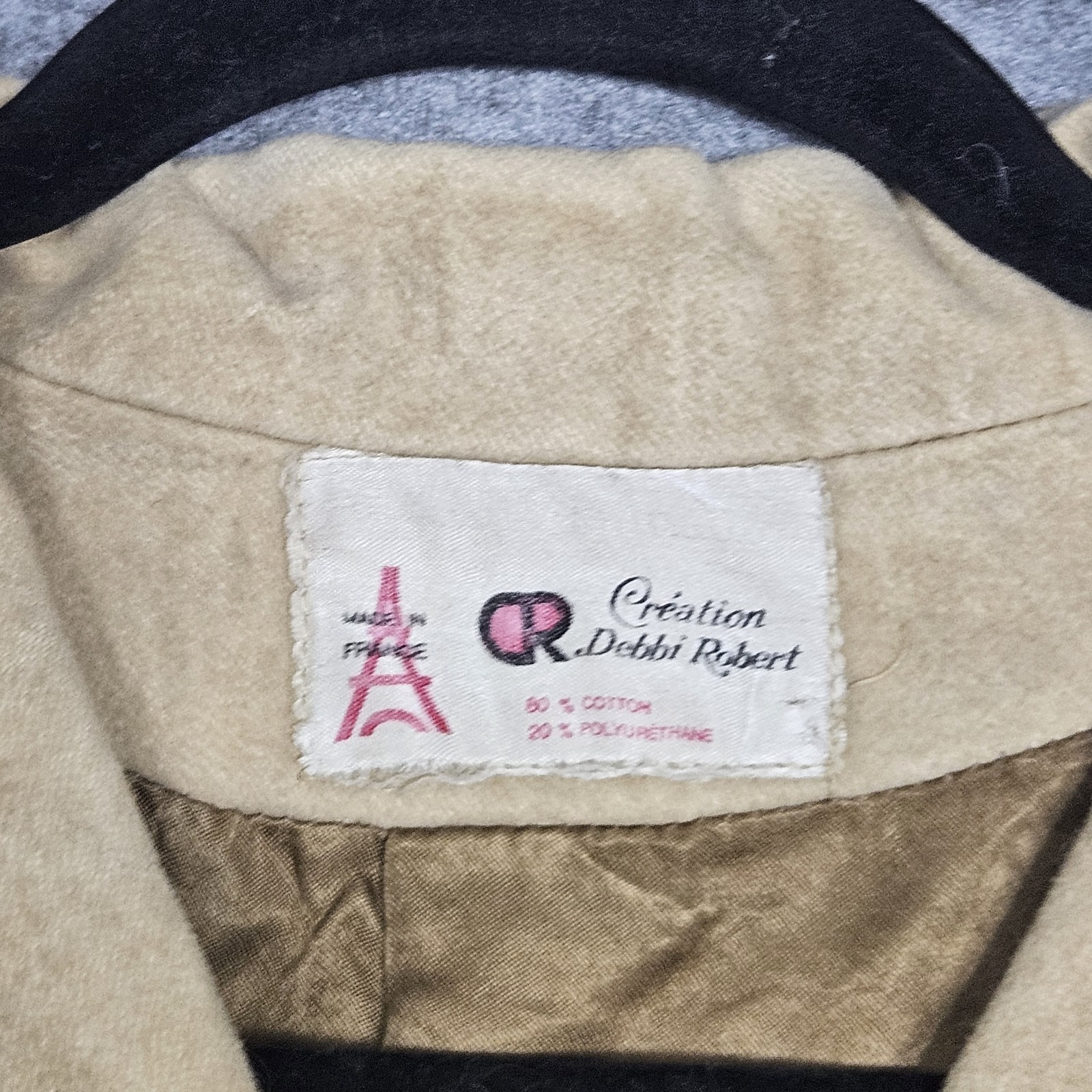 Vintage 60s Faux Suede Long Trench Coat Size Small By Debbi Robert