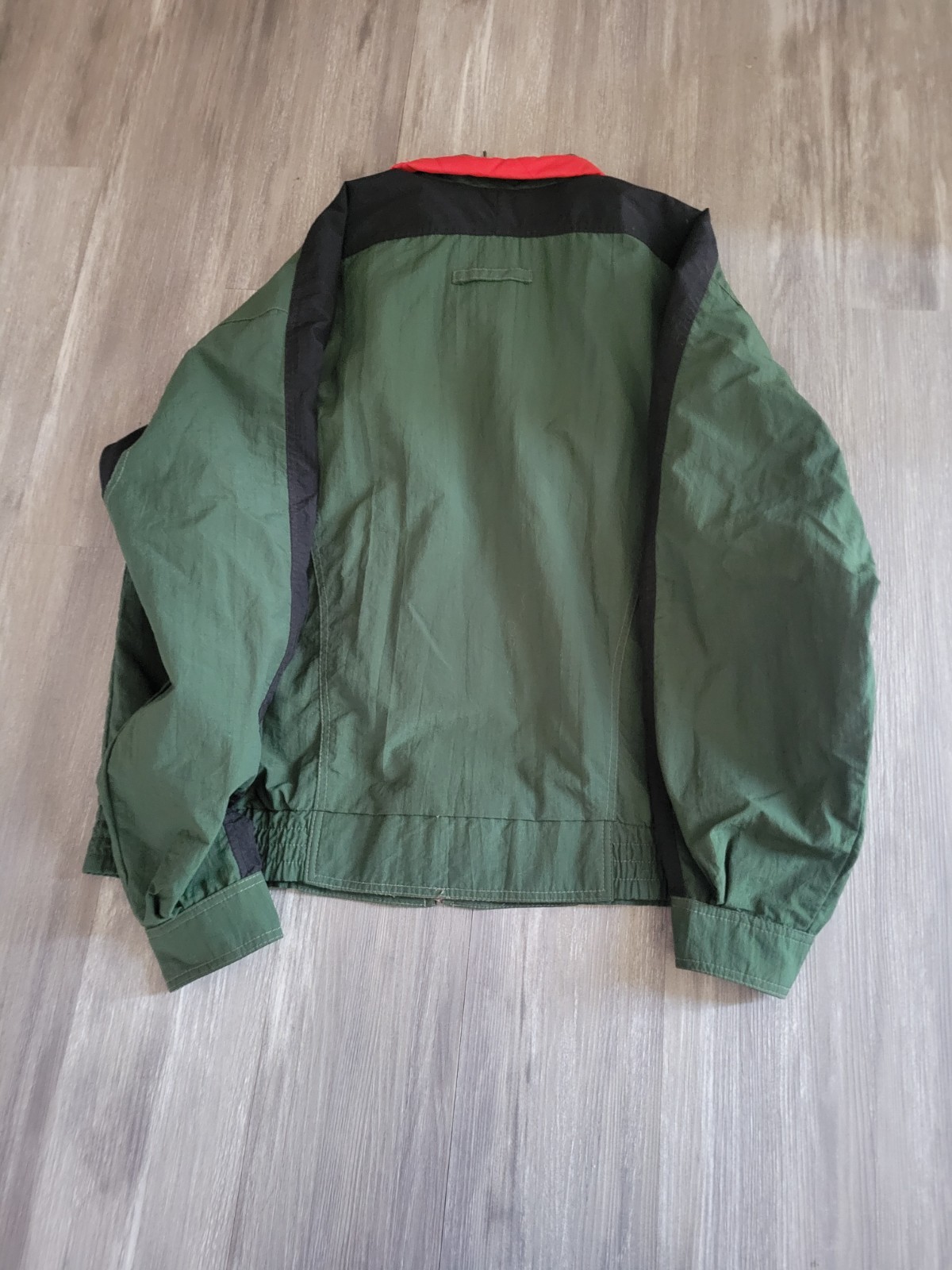 Vtg SASSON Jacket Logo Tyvek Rare Gucci GREEN RED Keddem Hip Hop 70s 80s 90s Y2k