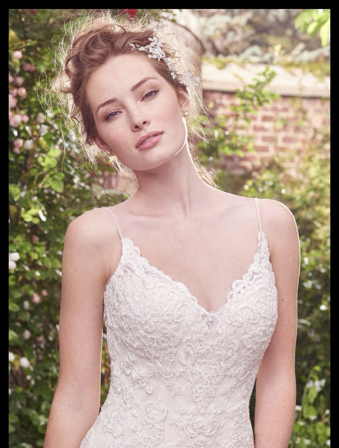 Vineyard Vows | Rebecca Ingram Blush Lace Wedding Dress Size 10
