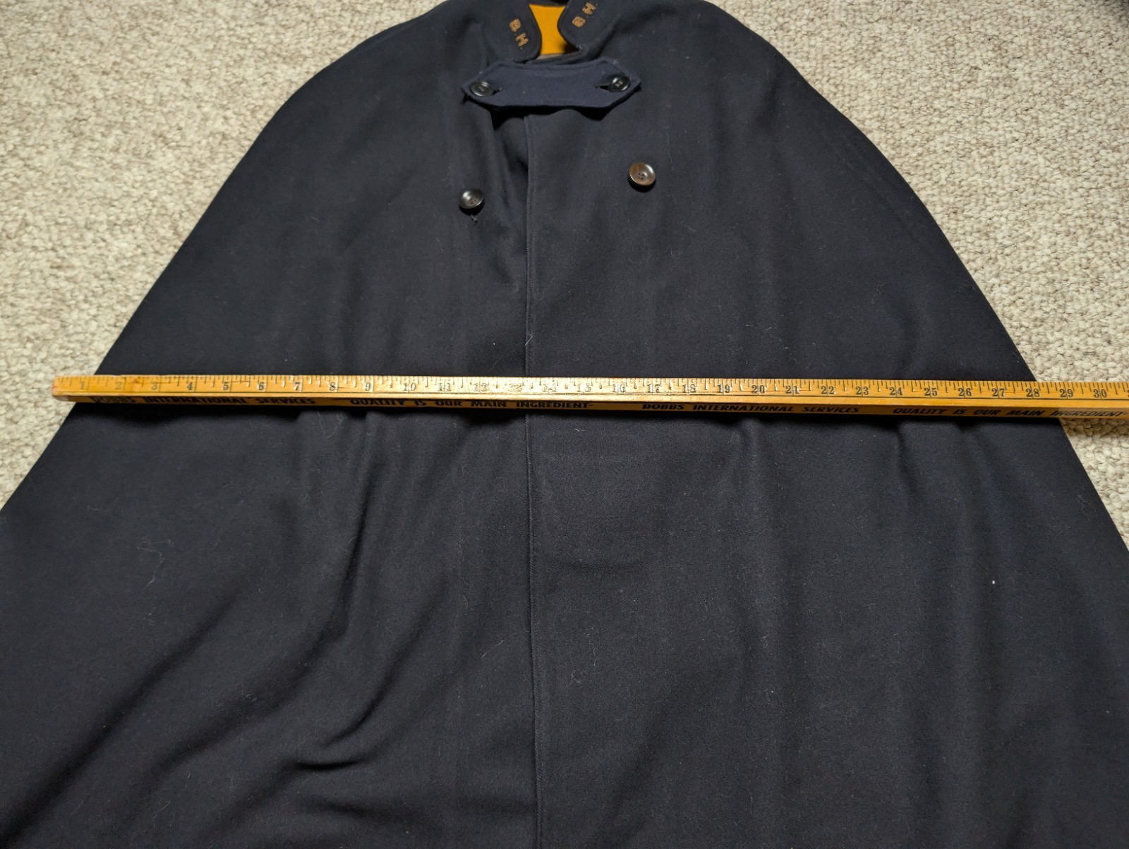 WW2 Nurse Cape Blue Gray Wool Standard Apparel 40s Vintage