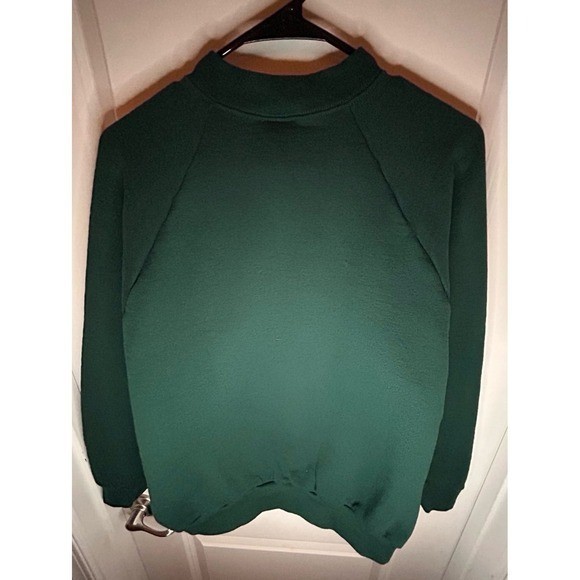 Vintage 90&rsquo;s Single Stitch Forest Green Fruit Of The Loom Crewneck Sweatshirt