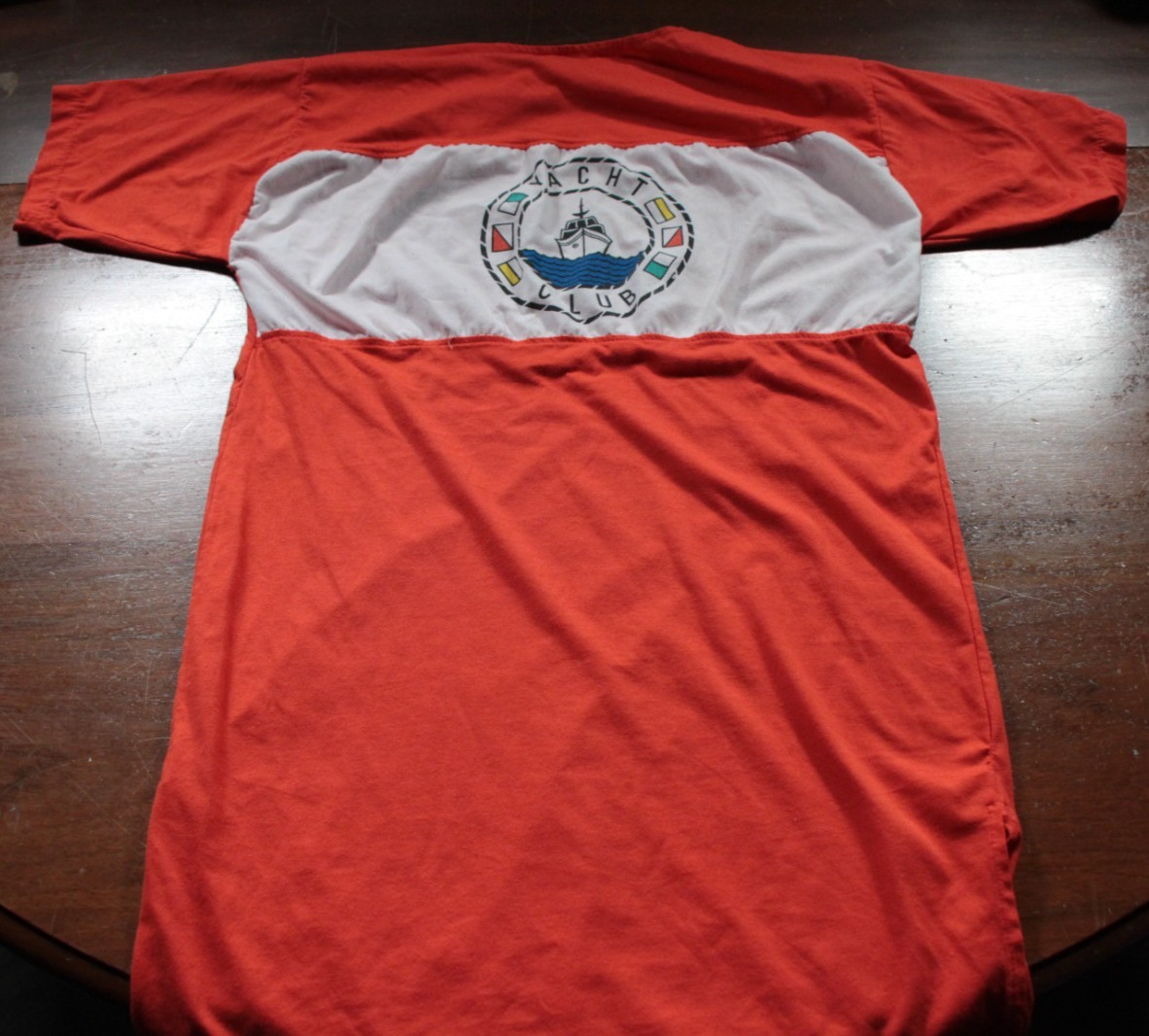 Vintage 80s 90s Women&rsquo;s Gitano Yacht Club Swim Cover Up Shirt Boat Beach