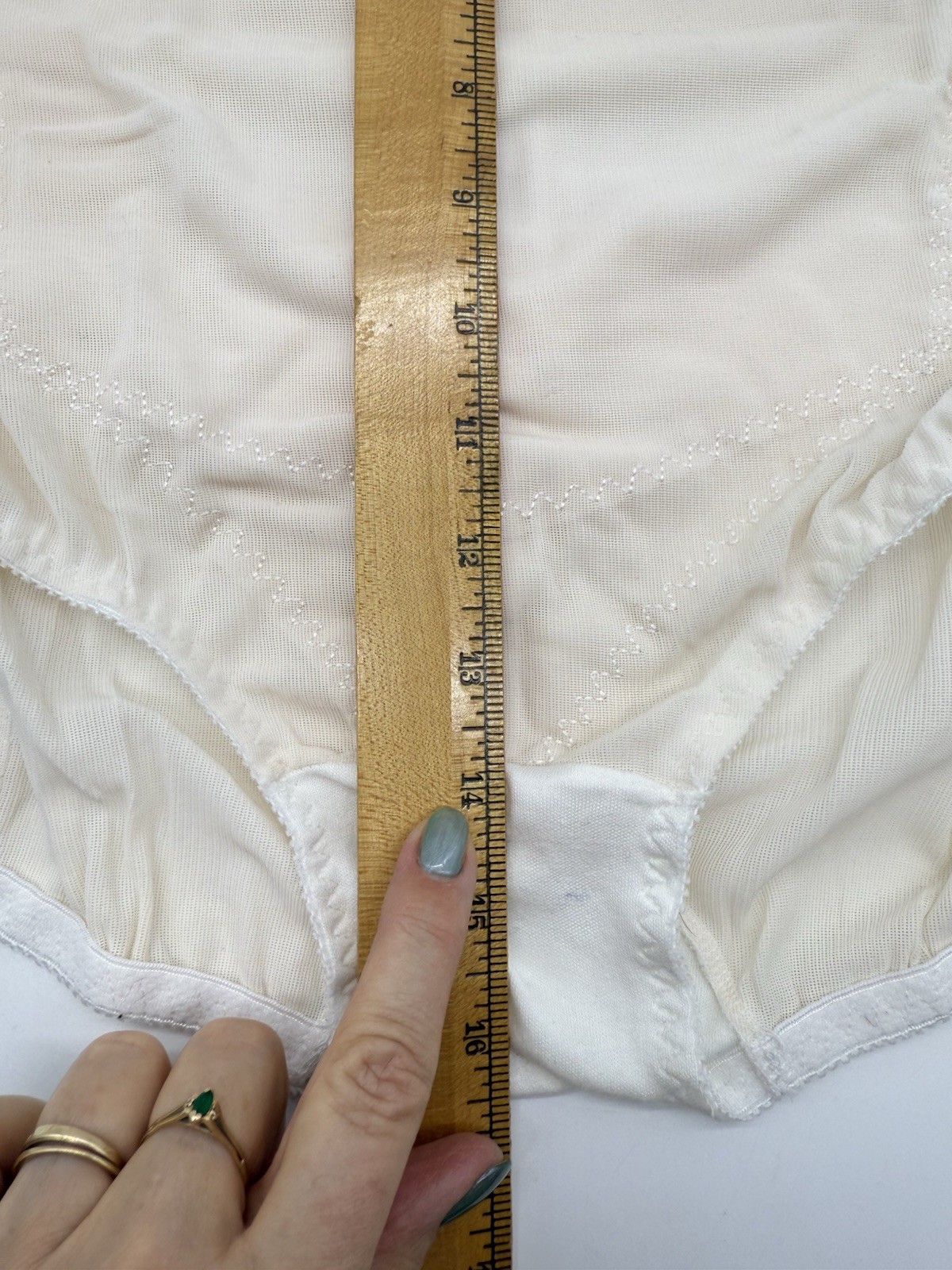 Vintage Girdle Brief Panty Full Coverage Cotton Crotch Control Panties No Tag