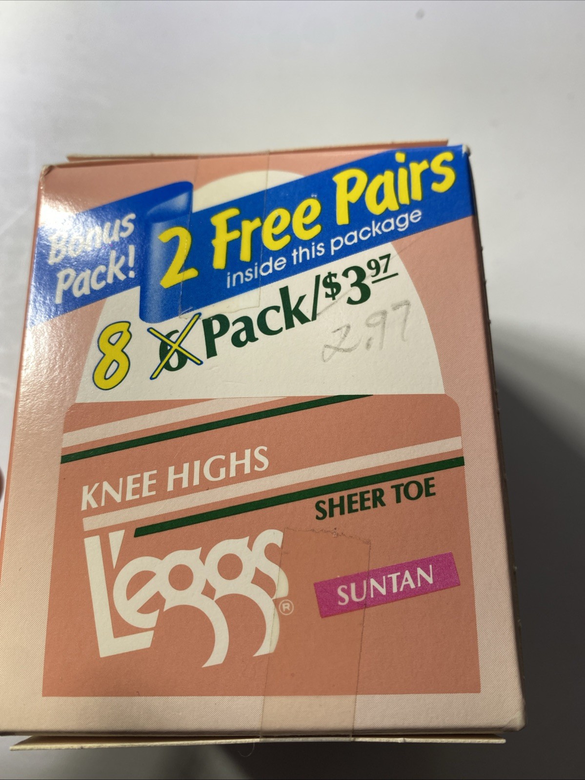 Leggs Everyday Knee Highs ,Sheer Toe ,8 Pair Suntan NEW
