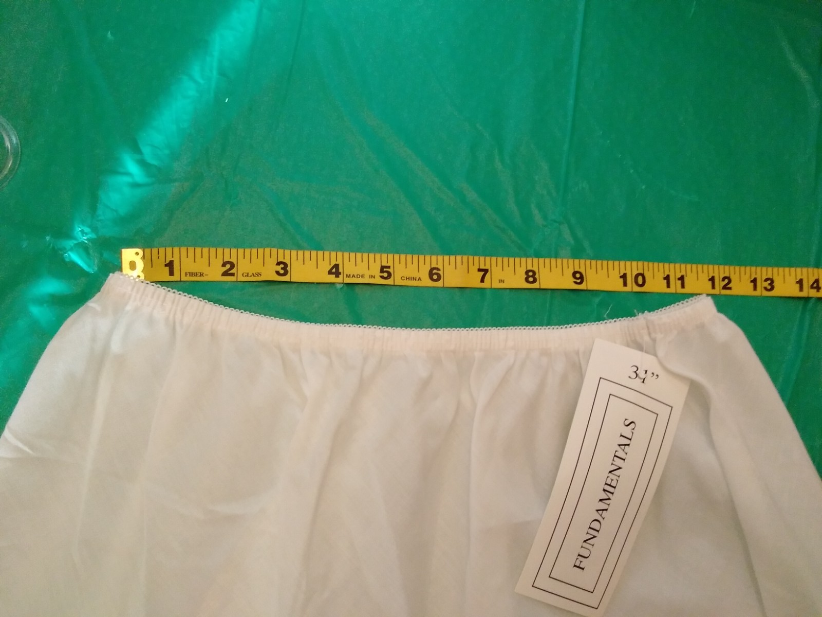 Vintage Sears White Half SLIP Size Medium Cotton Blend Made in USA