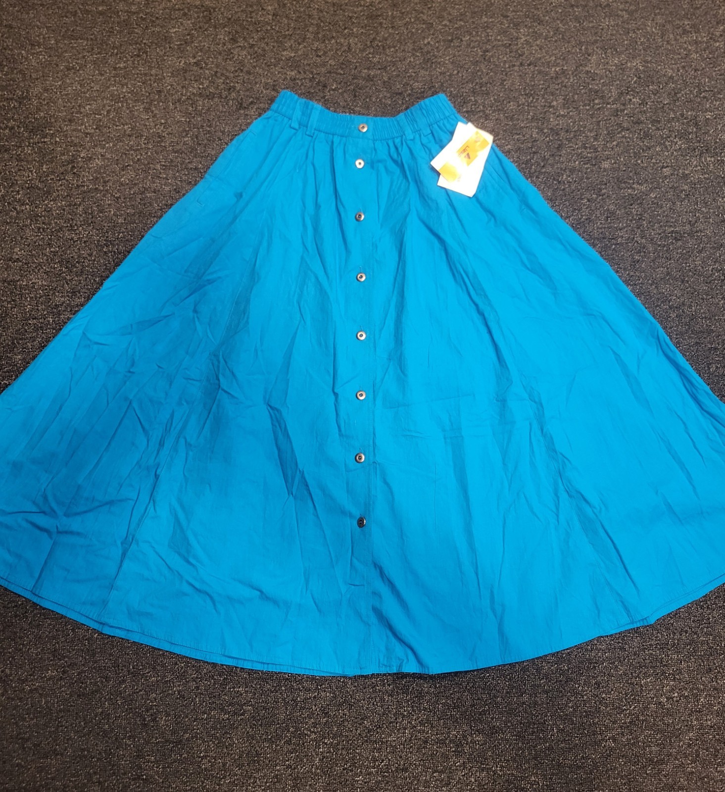 Vintage 90s LizSport Adult Womens Size Medium M Blue Teacher Skirt A-Line New
