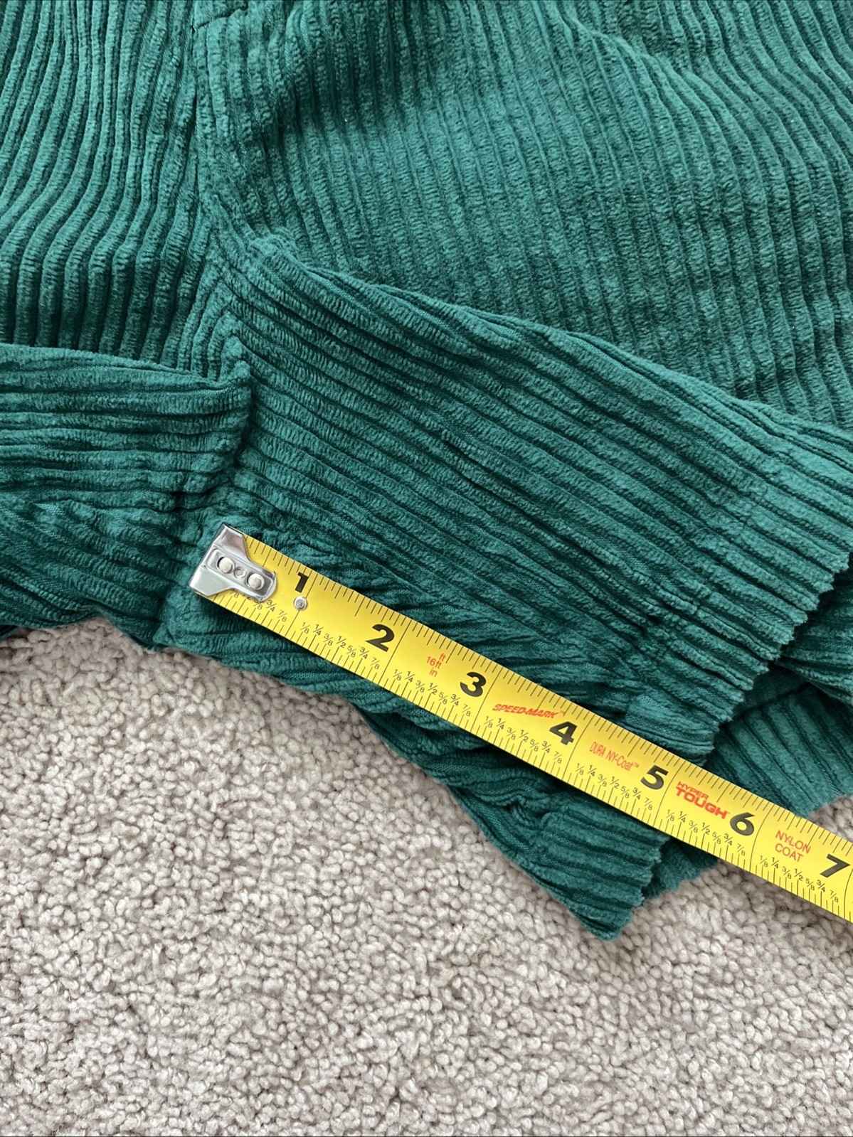 Copper Key Vintage Green High Waisted Pleated Corduroy Shorts Junior 7 Cotton