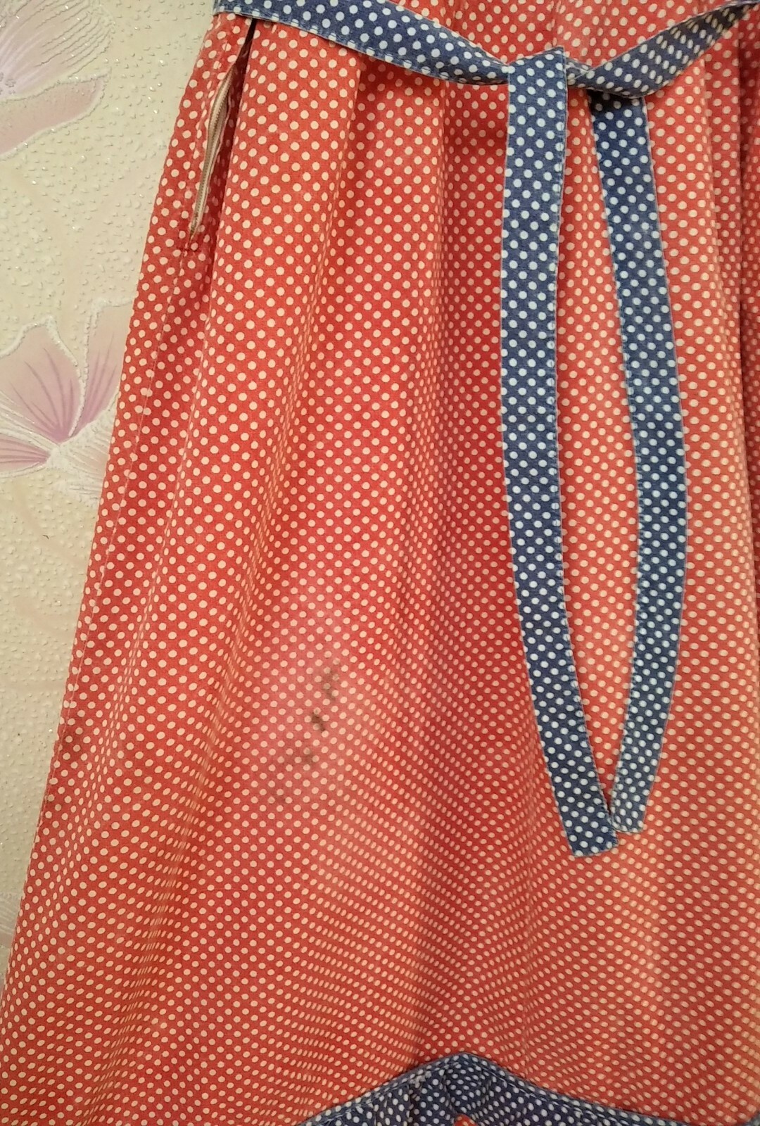 Vintage Soviet women&rsquo;s polka dot dress 1980s USSR