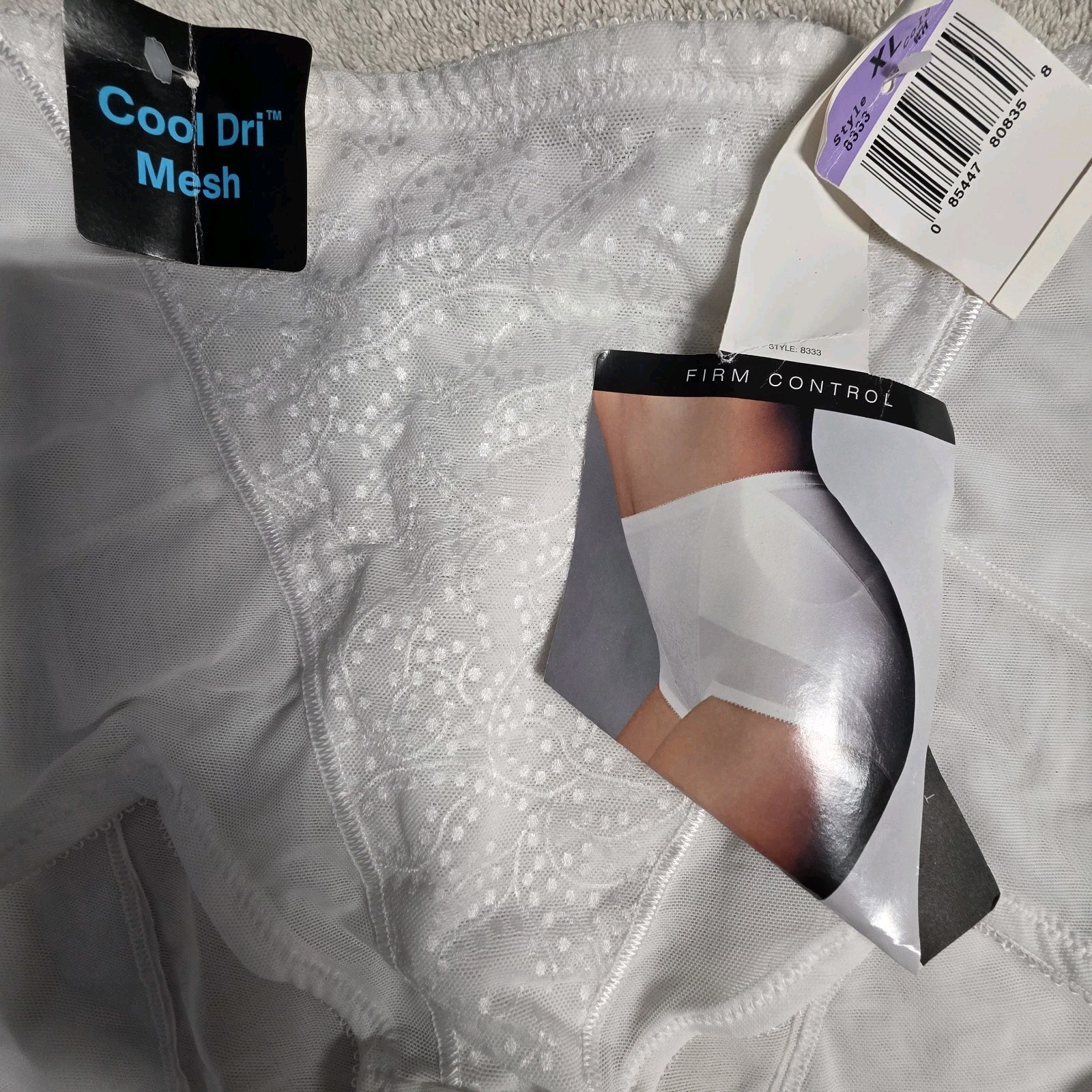Vintage Body By Bali Tummy Control Shape Wear Brief White Sz XL NWT