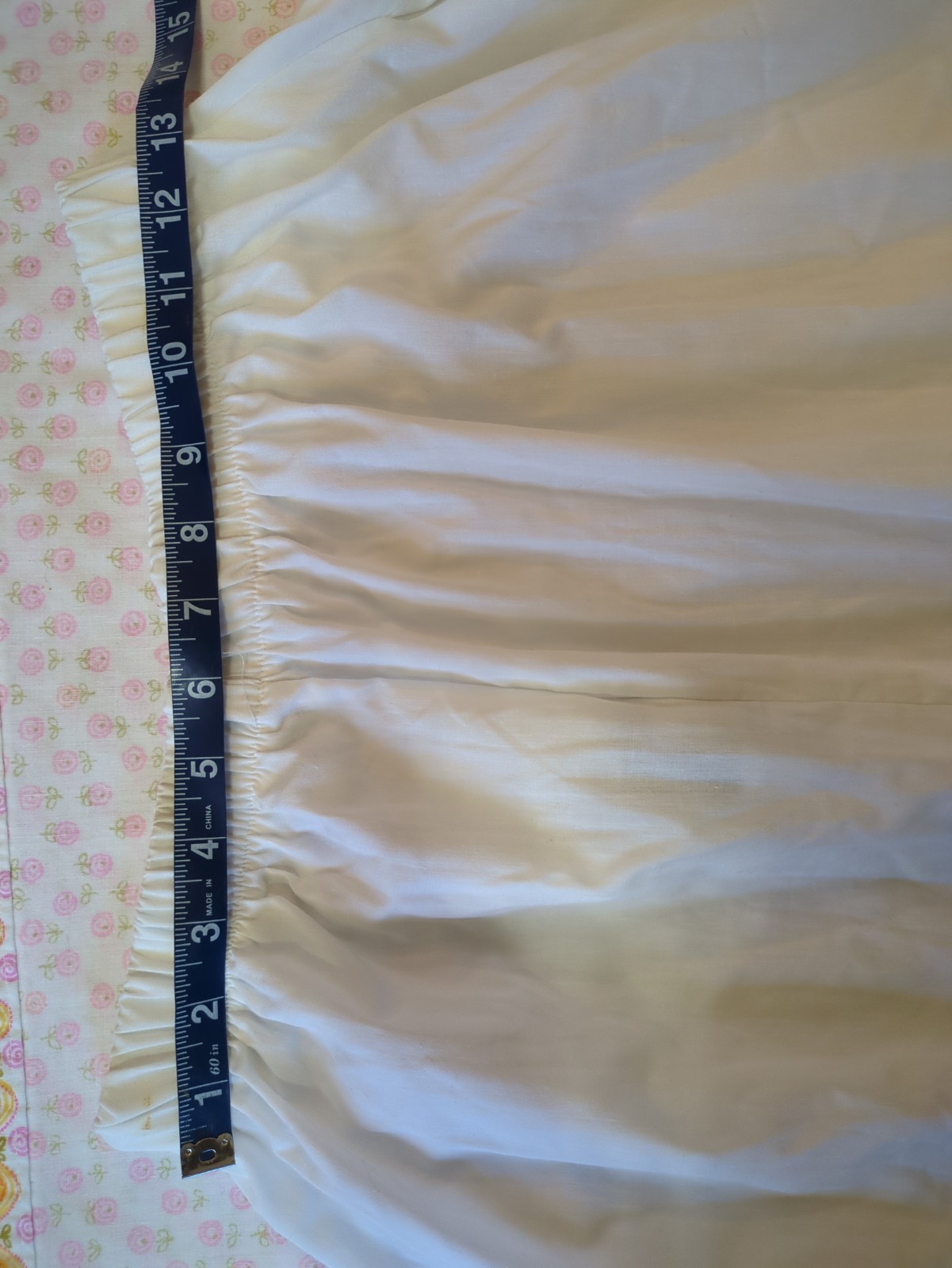 Vintage California Connection White Ruffle Petticoat Skirt M Cottagecore Slip