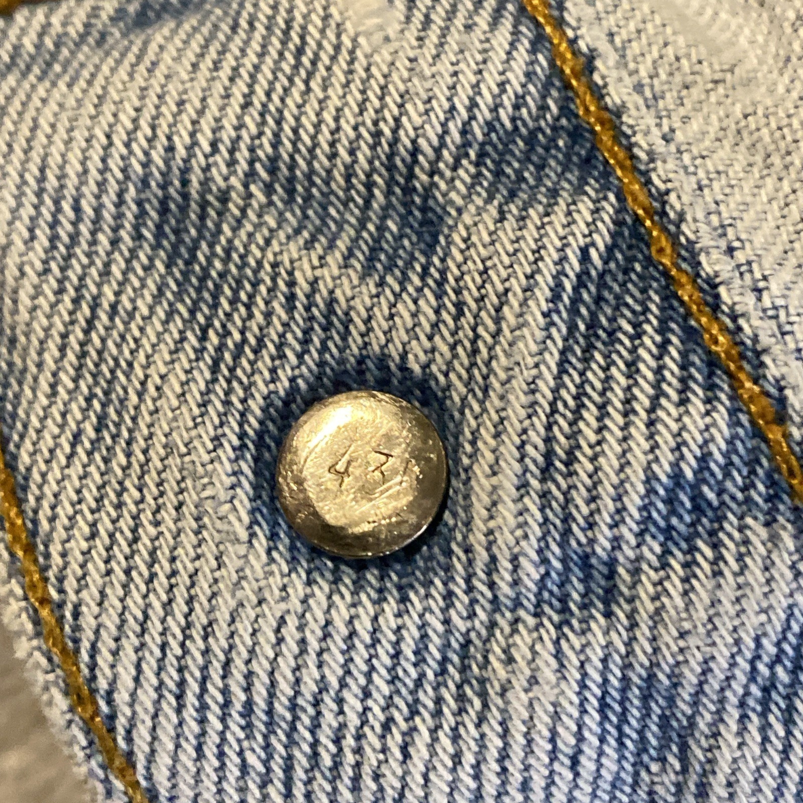 VTG Levis Orange Tab Trucker Jean Jacket 90’s Medium 12/14 Destroyed 57507 USA